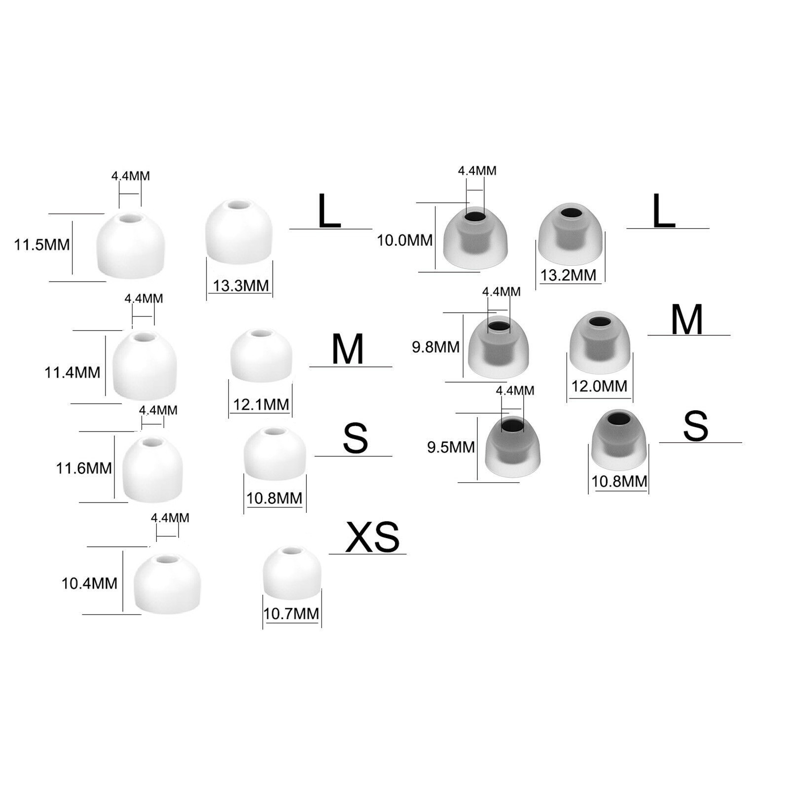 7Pair Silicone Ear Bud Tips Earphone Pads Parts for Sony WF-1000XM3/ WF-1000XM4]