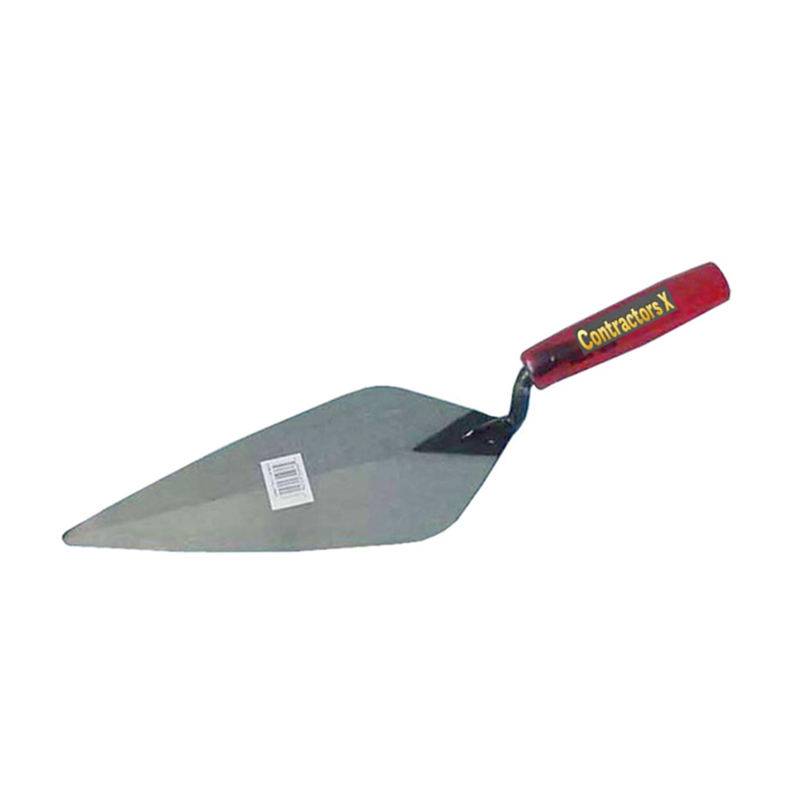 11" Brick Trowel w/Red Plastic Handle by ContractorsX