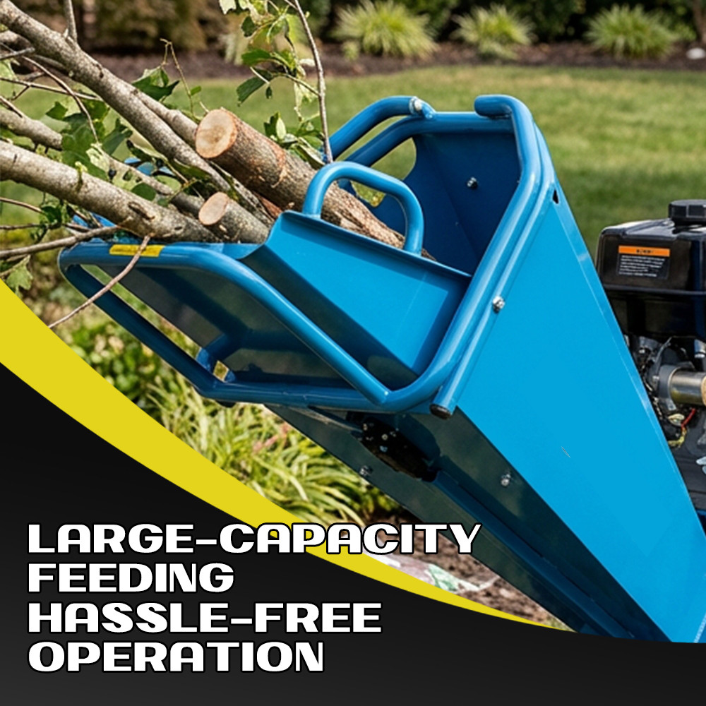 420cc 15hp Gas Powered E-start 5'' Wood Chipper With Towbar USA STOCK FREE SHIP