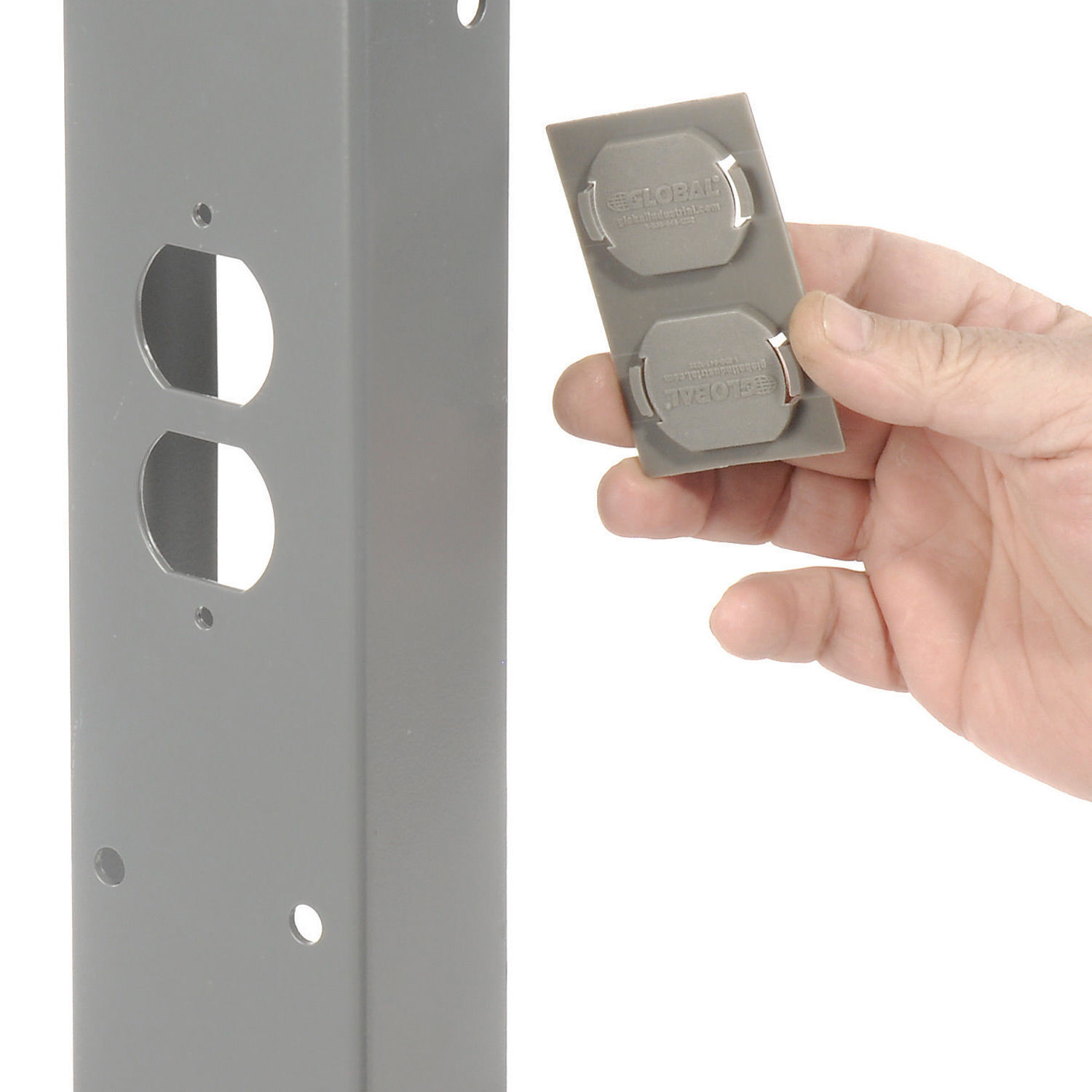 Adjustable Height Leg For 30" Benches 27-7/8 To 35-3/8 Gray