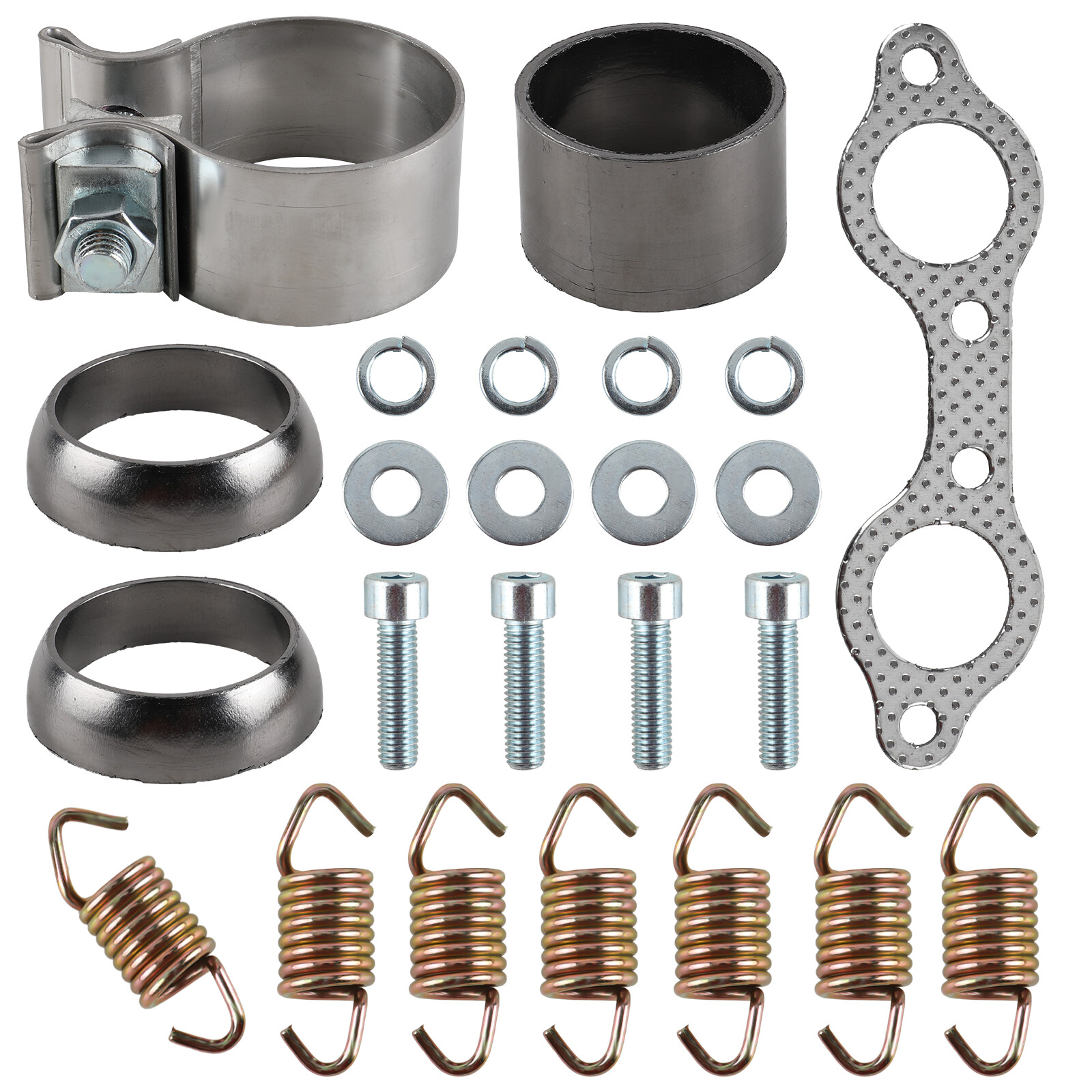 Exhaust Muffler Gasket Seal Spring Rebuild Kit for Polaris Sportsman 600 2003-05
