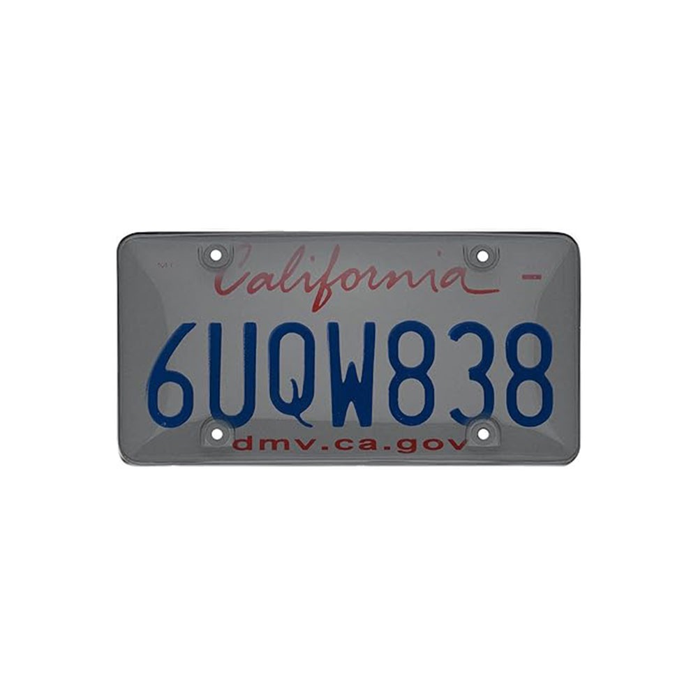 2X Unbreakable License Plate Decors Auto Tag Trim Protector Front Rear Black