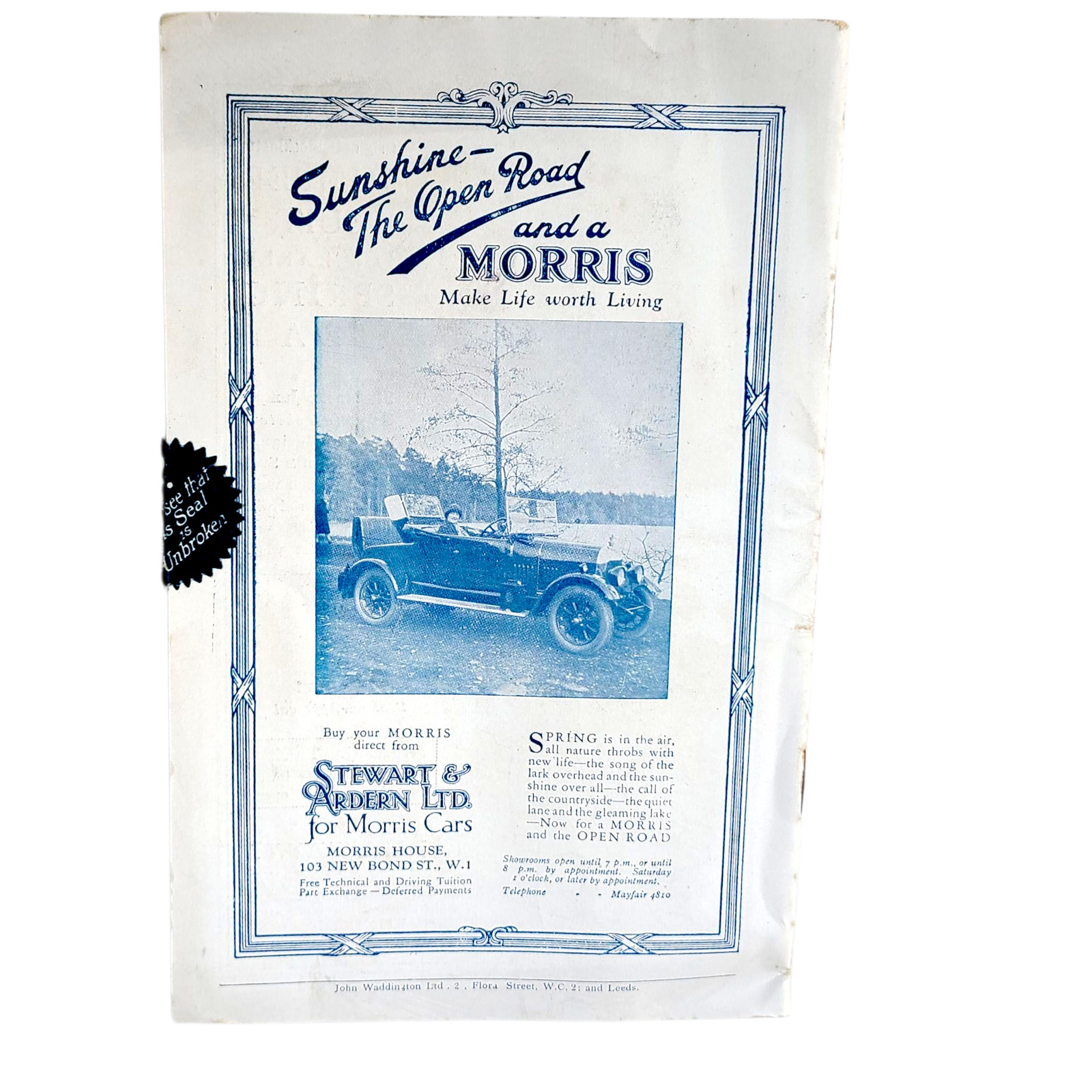 "MERCENARY MARY" 1925 Peggy O'Neill Margaret Campbell London Program Flapper Art