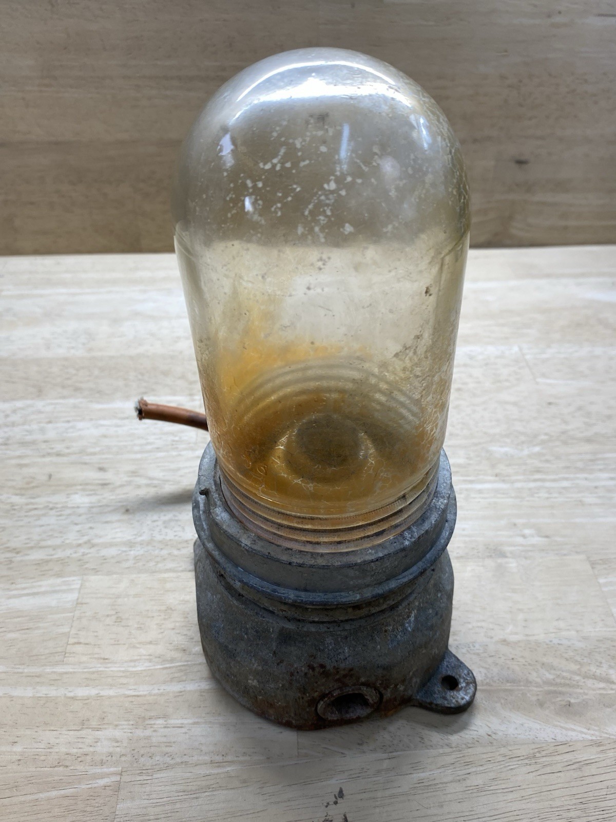 APPLETON EXPLOSION PROOF Glass industrial Light fixture Antique