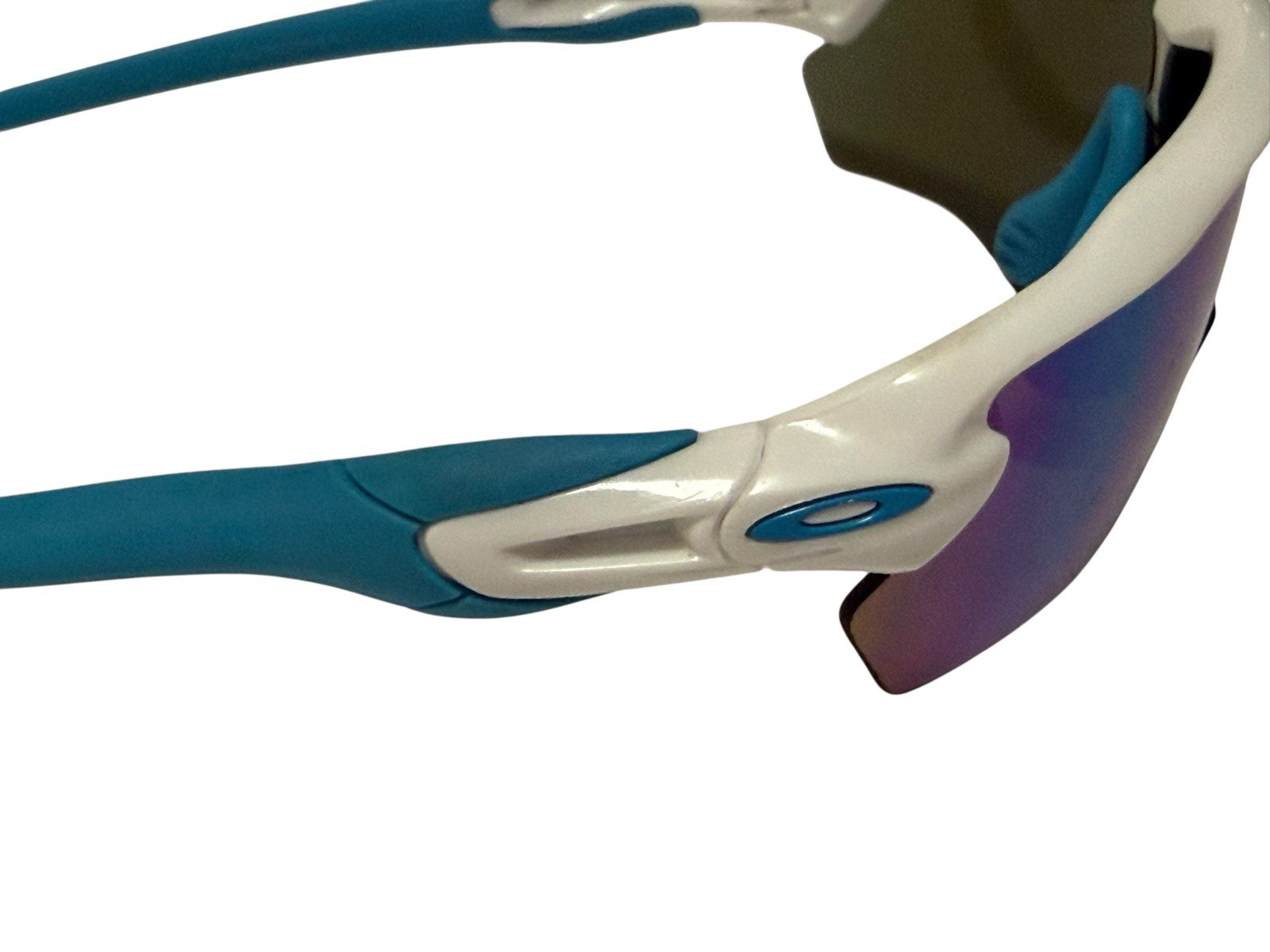 Oakley Radar EV XS OJ9001 White Blue Iridium Shield Sunglasses Cycling Youth TLC