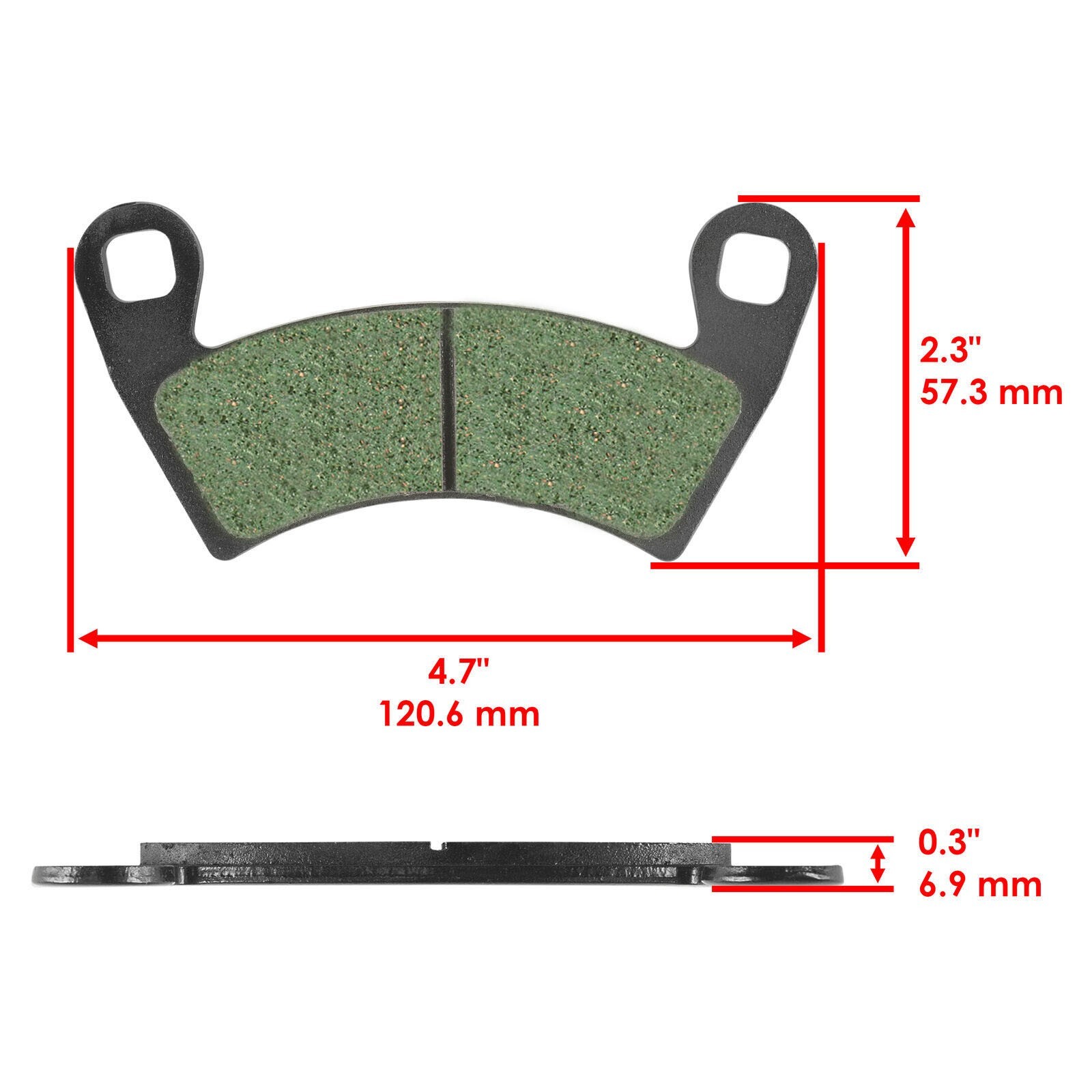 Front & Rear Brake Pad Set For Polaris General 1000/4 1000/XP 1000 2016-2024