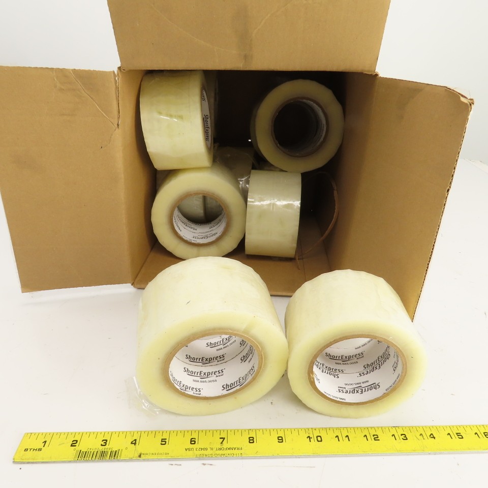 ShorrExpress 15120011 Carton Sealing Tape 72mm Clear Mixed Lot/11 Partial Rolls