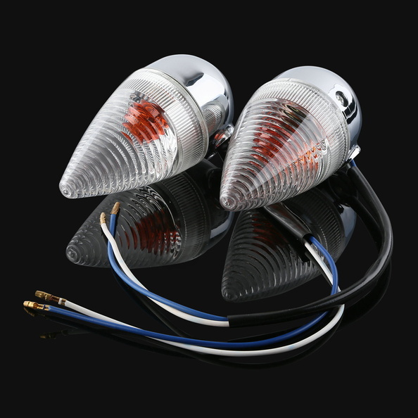 A Pair Clear Rear Turn Signal Light Fit For YAMAHA XV1900 XV 1900 2006-2014 2008