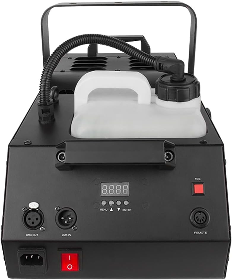 Liquid Audio Chauvet Adjustable Fog Machine Bundle with Pig Hog Lighting Cable