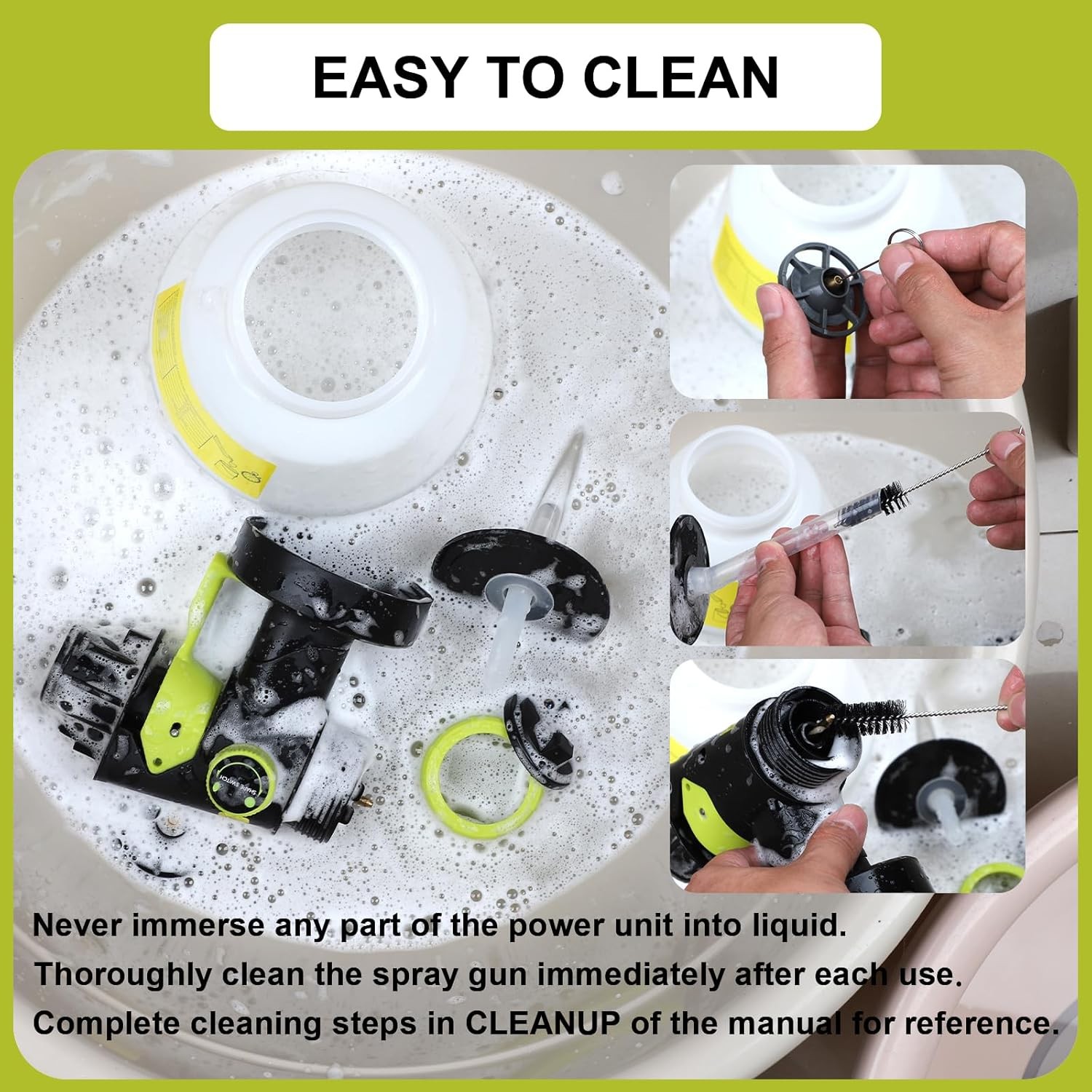 NEW Cordless High Pressure Spray Gun Airless Paint Sprayer For Ryobi 18V Battery
