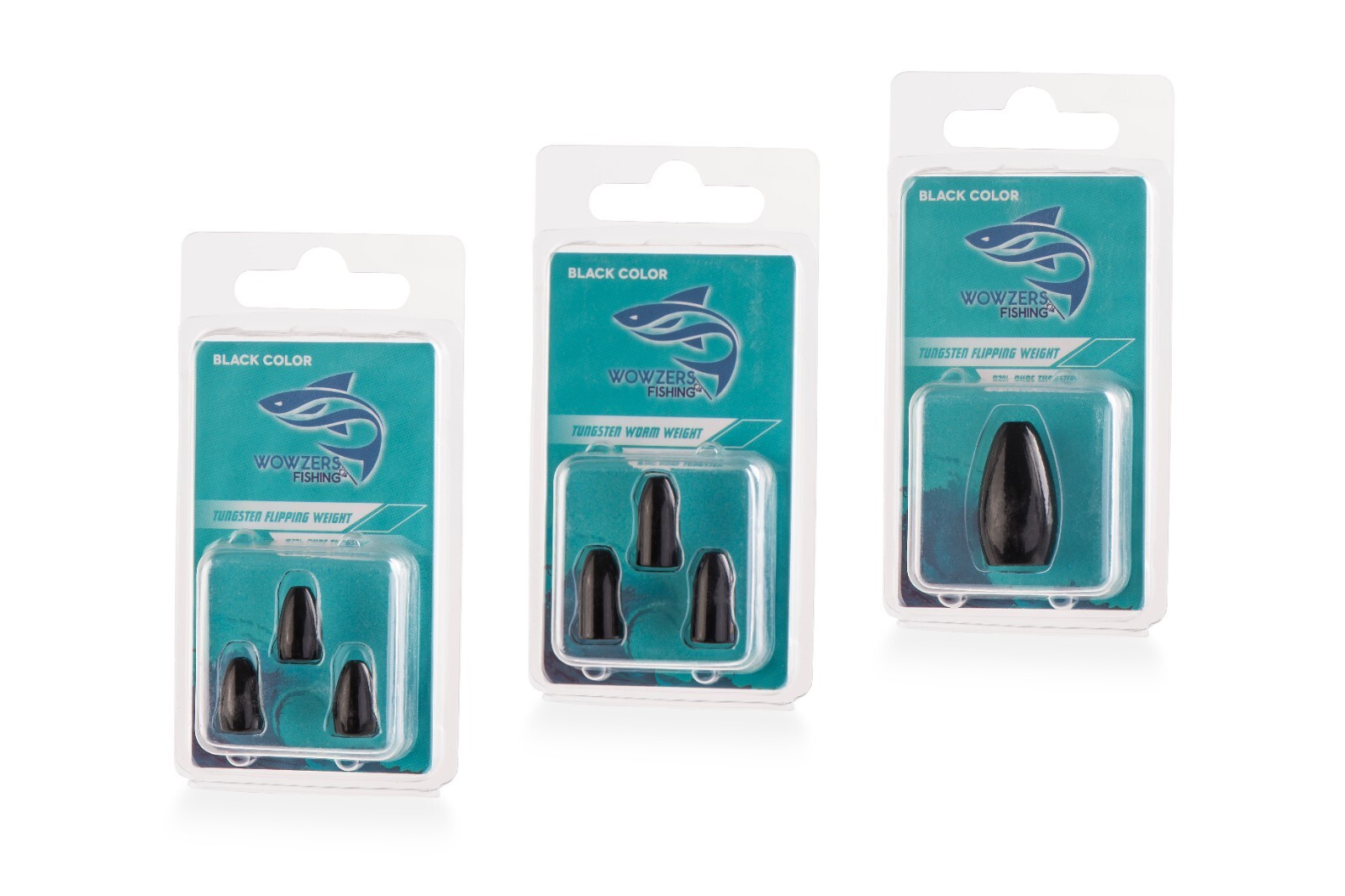 Tungsten Fishing Worm/Flipping Bullet Weights for Bass. Many sizes in Black. 97%