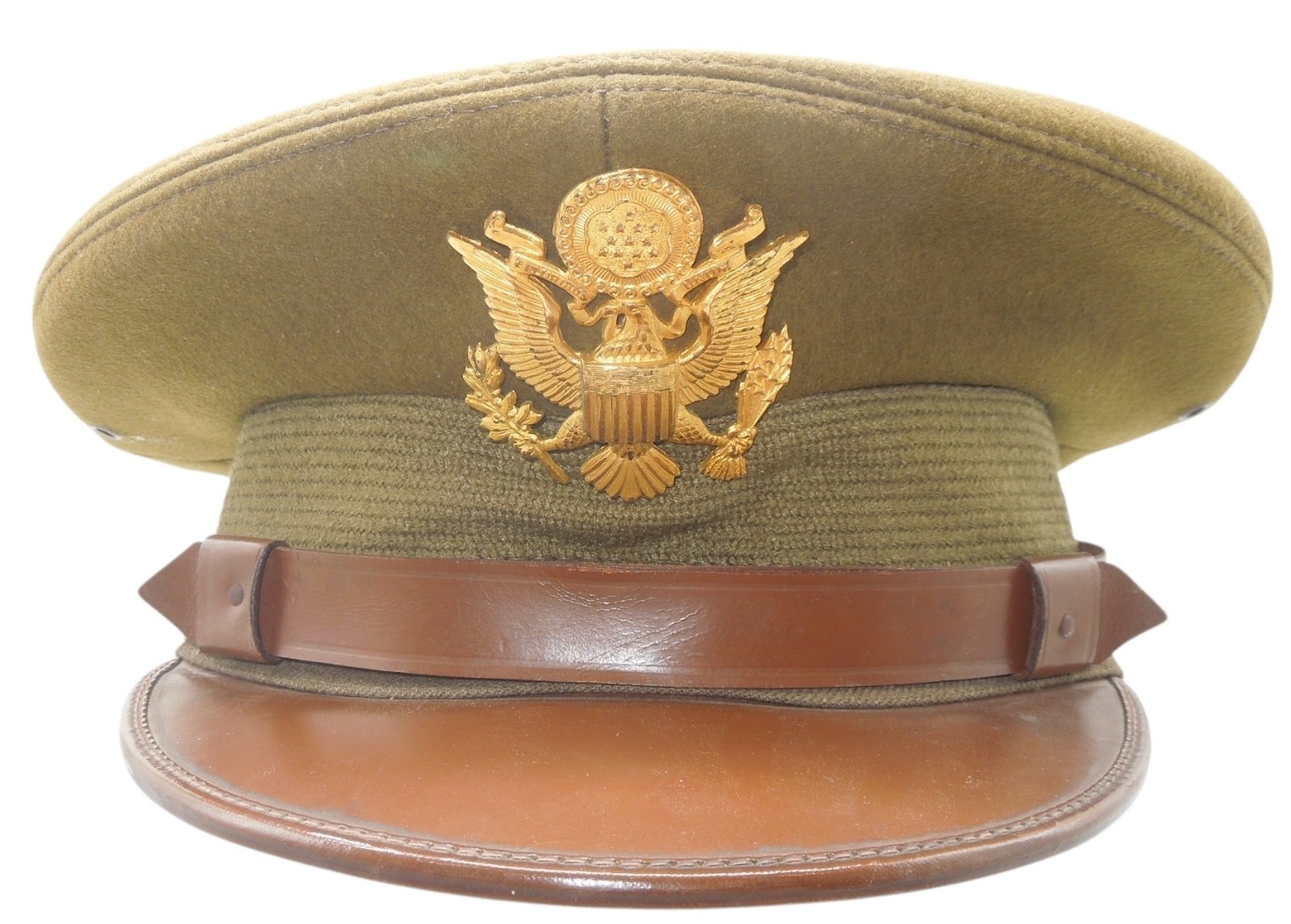 WWII US Army AAF Officer Visor Cap Hat