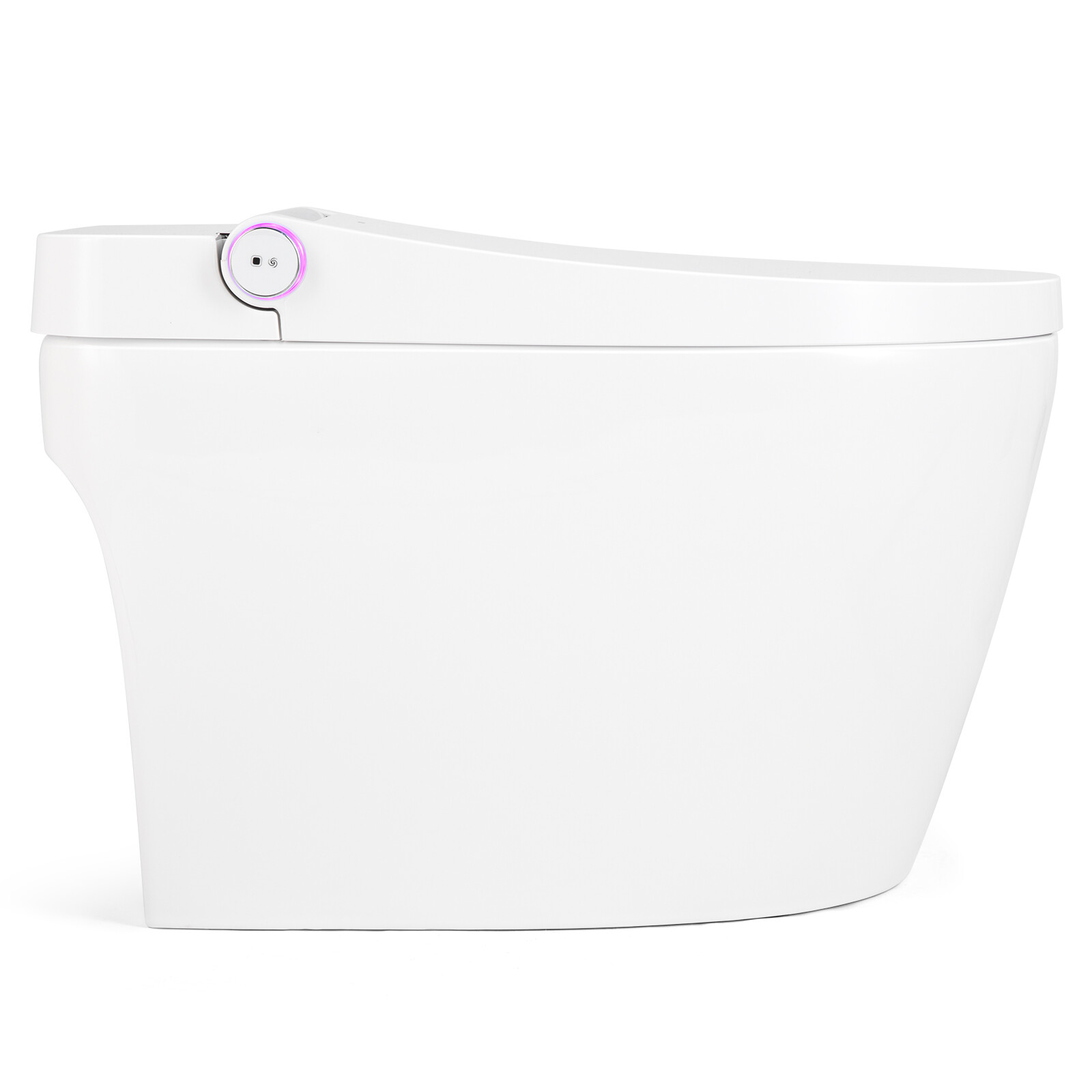 One Piece Electronic Smart Toilet Heat Auto Flush Foot Sensor Night Light