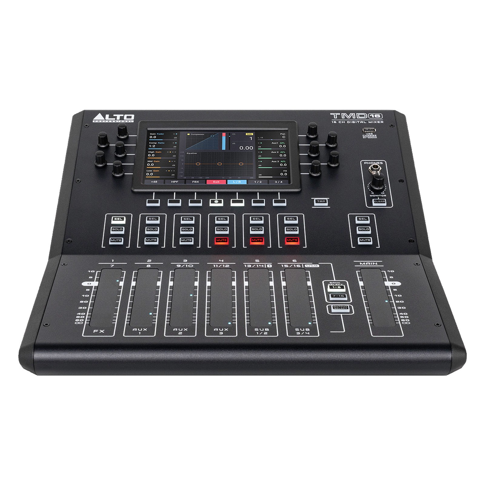 Alto Professional TMD16 16-Channel Digital Mixer with Bluetooth & USB