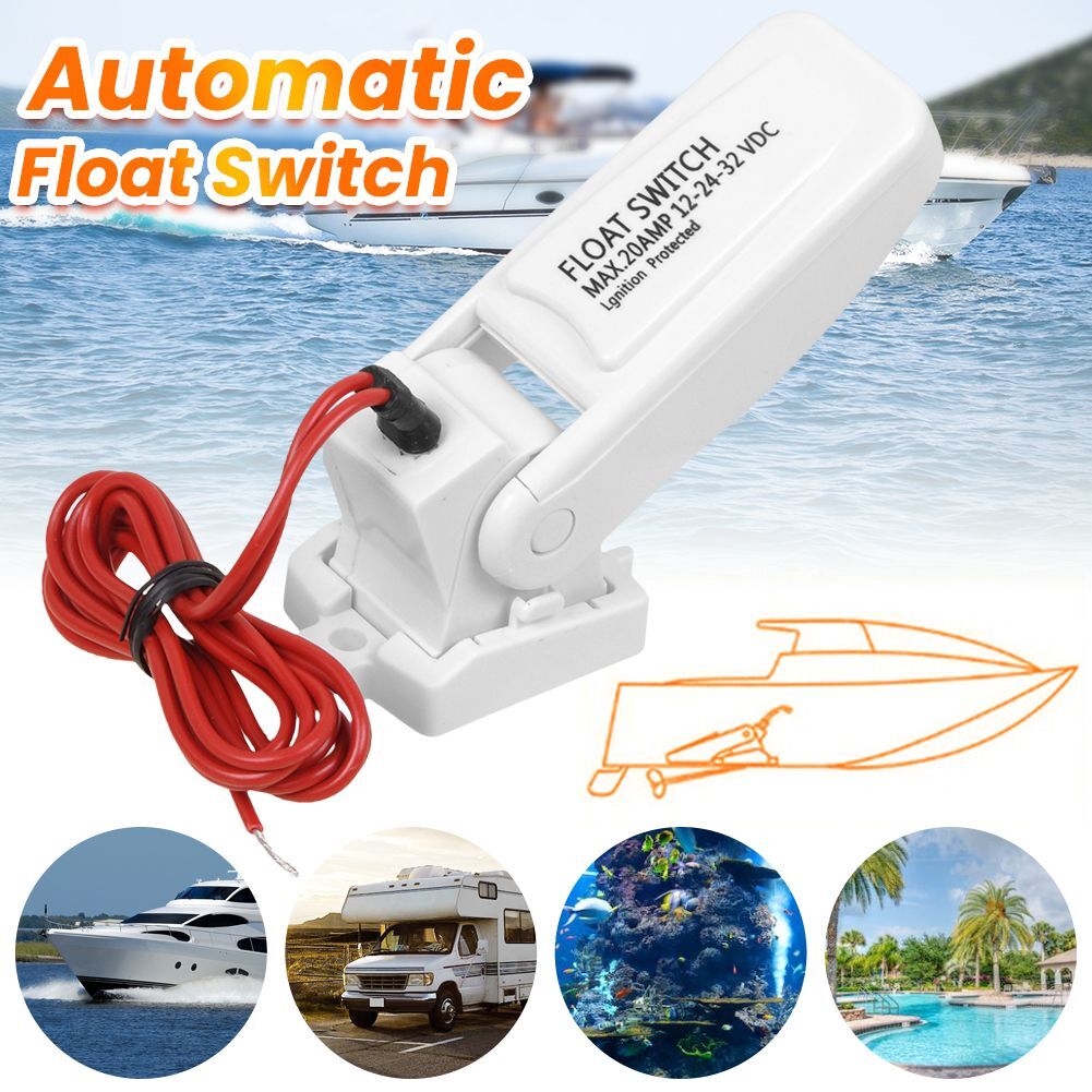 Automatic Float Switch For Bilge Water Pump 12V 24V 32V Boat Marine Boater Sport