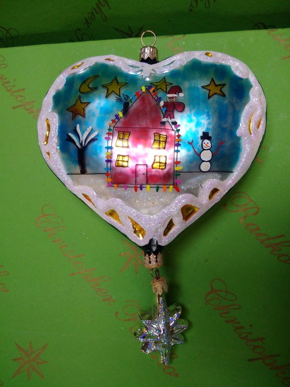 Valentine Christopher Radko Prototype Santa Coming to Town Ornament