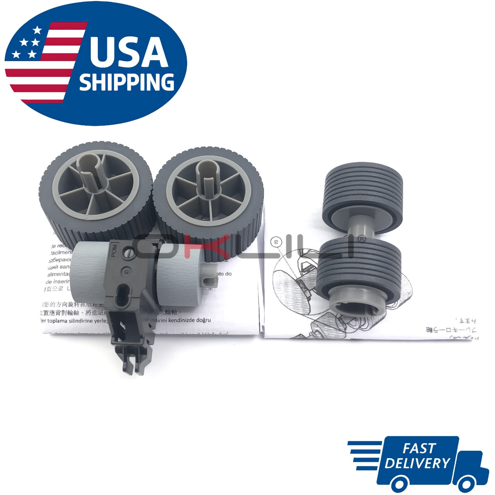 Pick Brake Roller for Fujitsu fi-7600 fi-7700 fi-7700S PA03740-K010 PA03740-K011