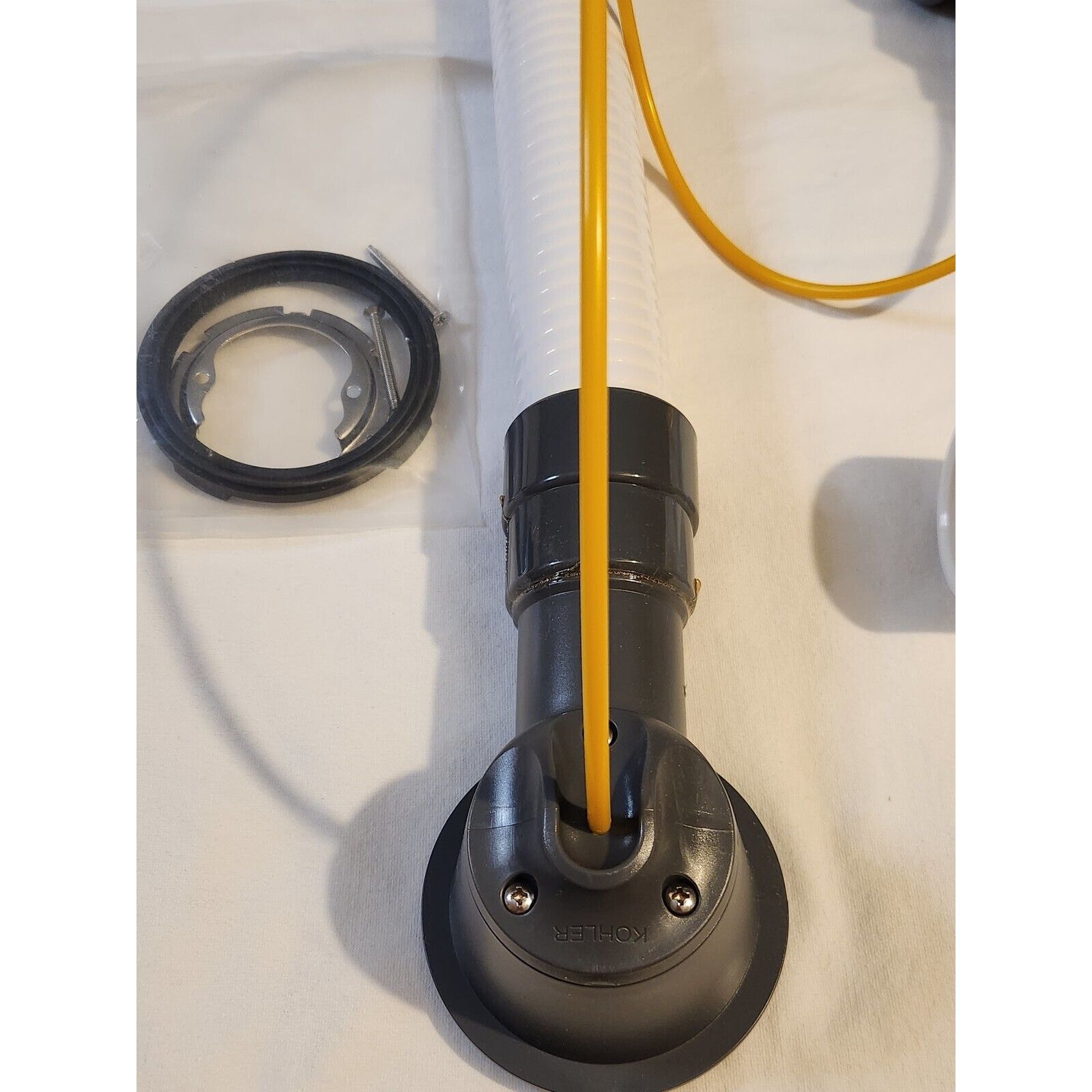 Kohler 37383-NA PureFlo PVC Rough-In Cable Bath Drain, 30" Cable with Tubing