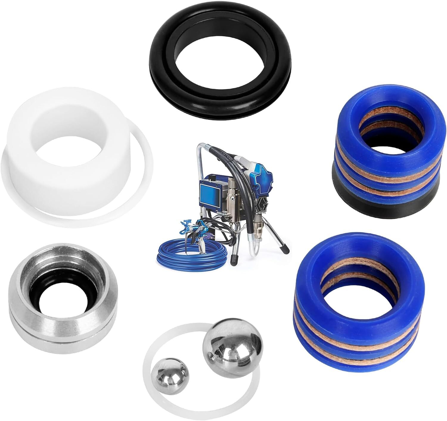 244194 Pump Repair Packing Kit for Graco 295 390 395 490 495 595 3400 Sprayer