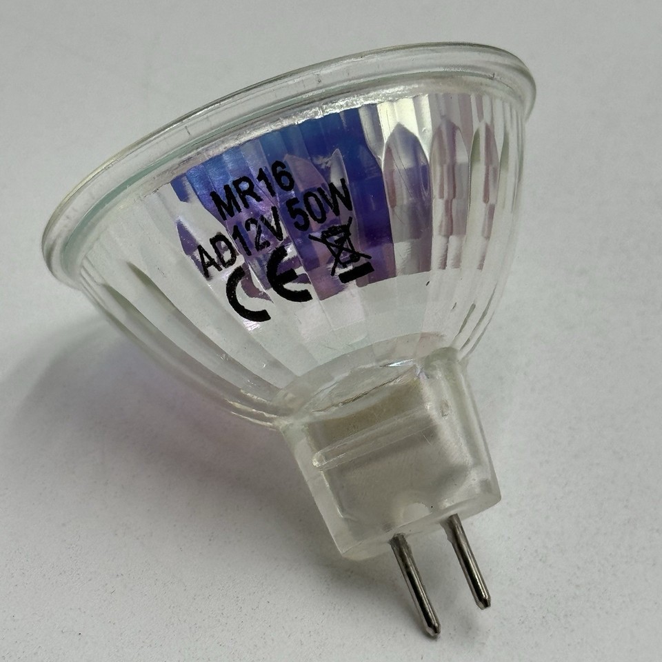 ECO HALOGEN BULBS Box Of 6 (MR16) 12V/50W 2700k WARM WHITE Dimmable 2-Pin GU5.3