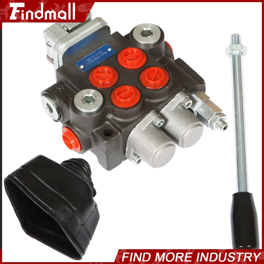 2 Spool 11GPM Hydraulic Control Valve Double Acting Tractor Loader W/Joystick