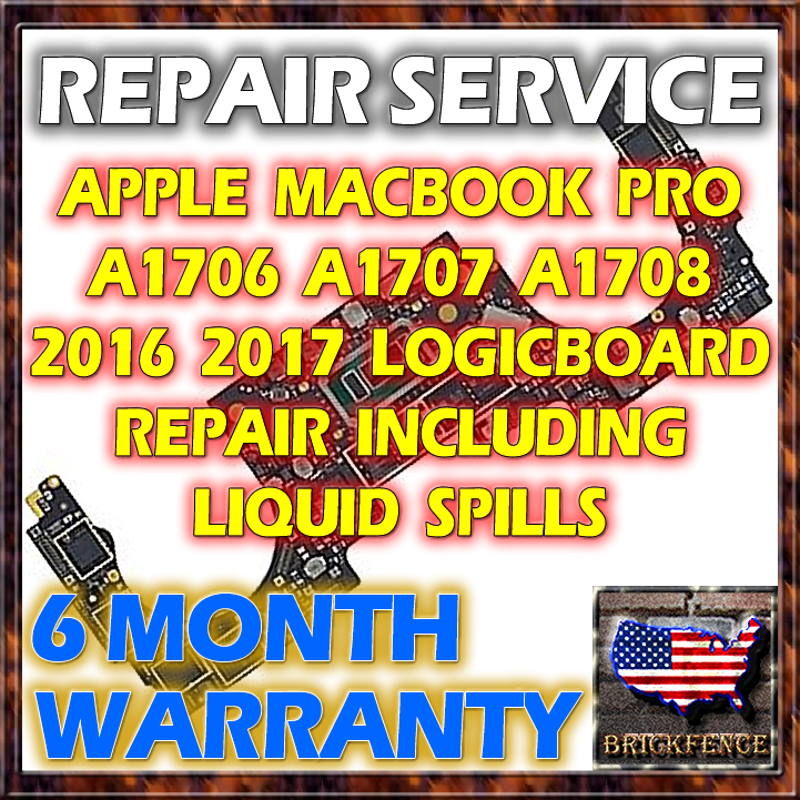 APPLE MACBOOK PRO A1706 / A1707 / A1708 LOGIC BOARD REPAIR SERVICE - 2016, 2017