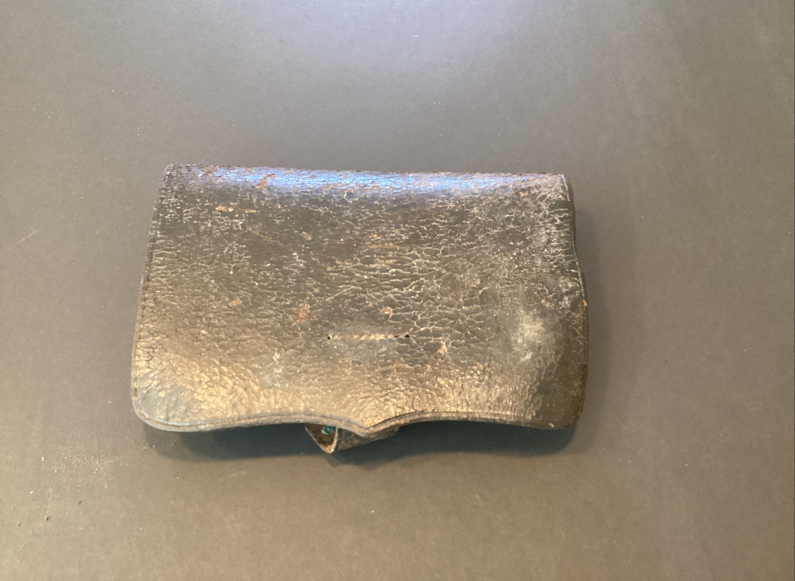 Original Civil War Era Union Army Colt Revolver Leather Cartridge Box Free Ship