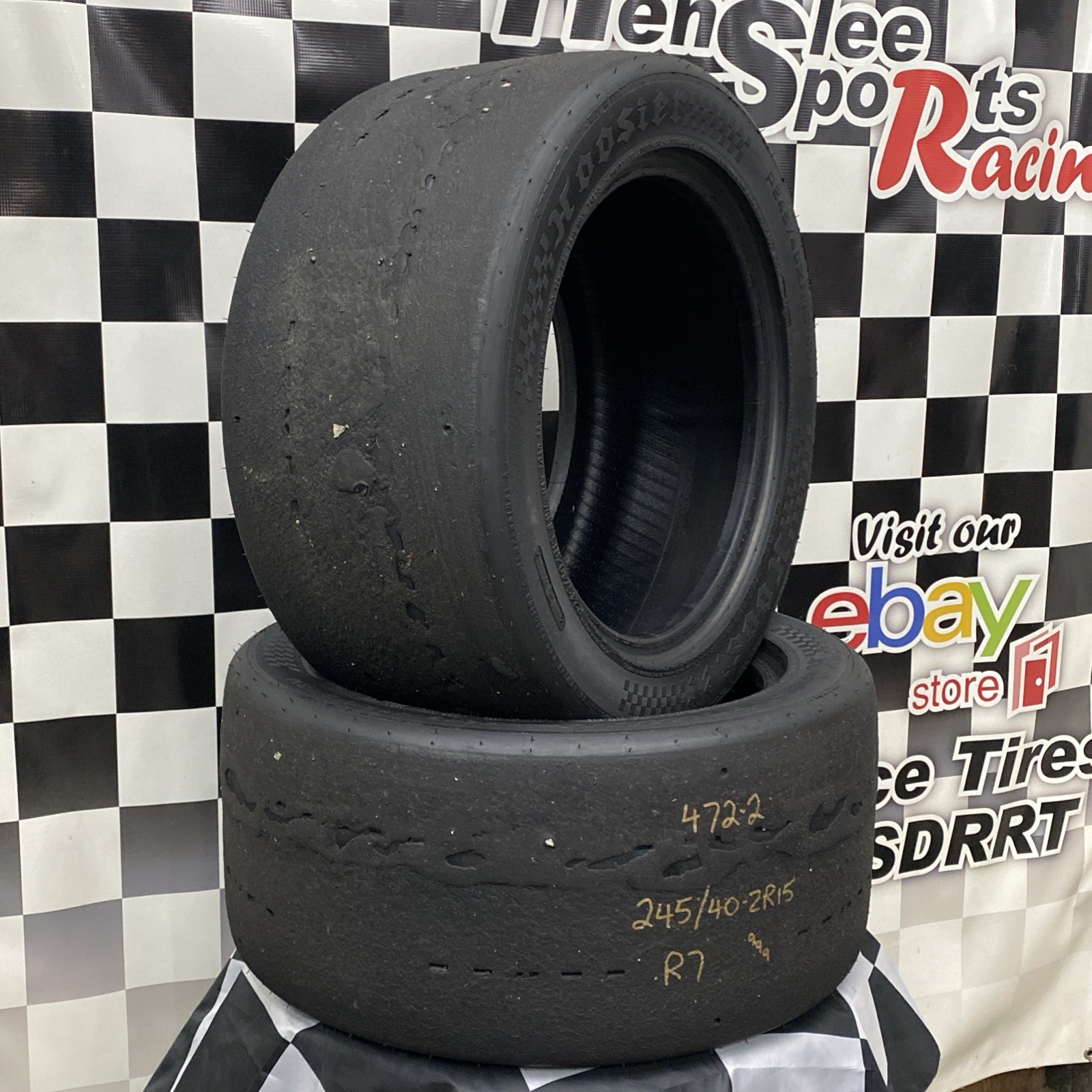 472-2 USDRRT HOOSIER DOT Road Race Tires 245/40-ZR15 R7