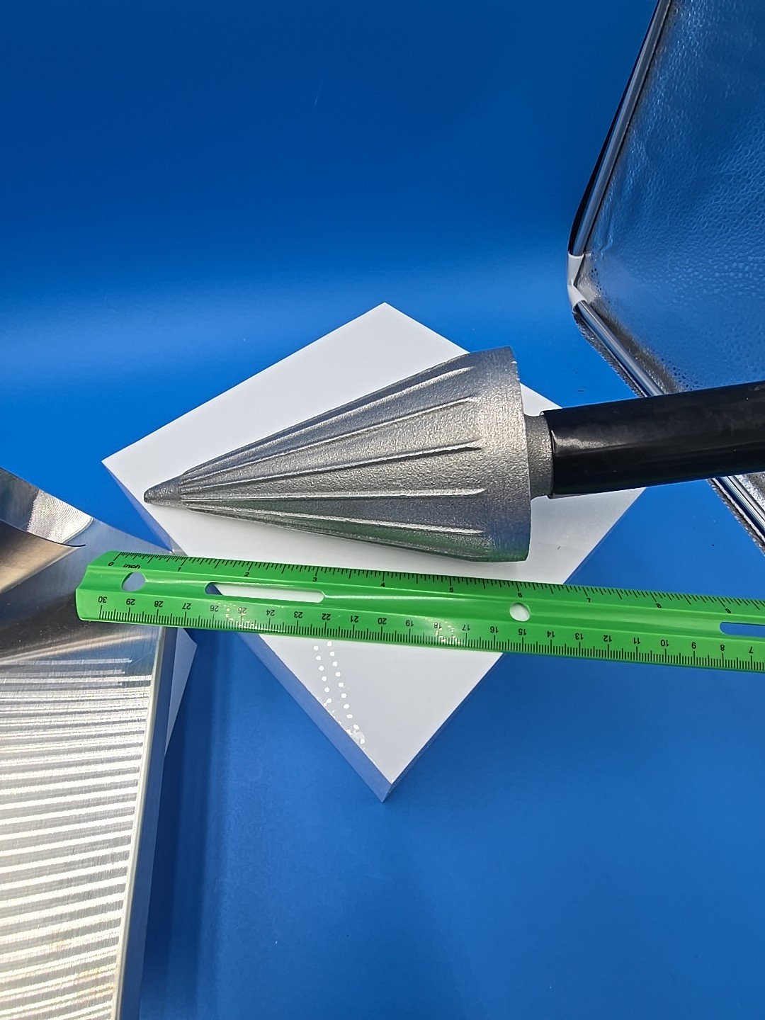 Waffle Cone Maker Ice Cream Roller Mold Big Rolling Forming Tool 10" 2-Piece Set