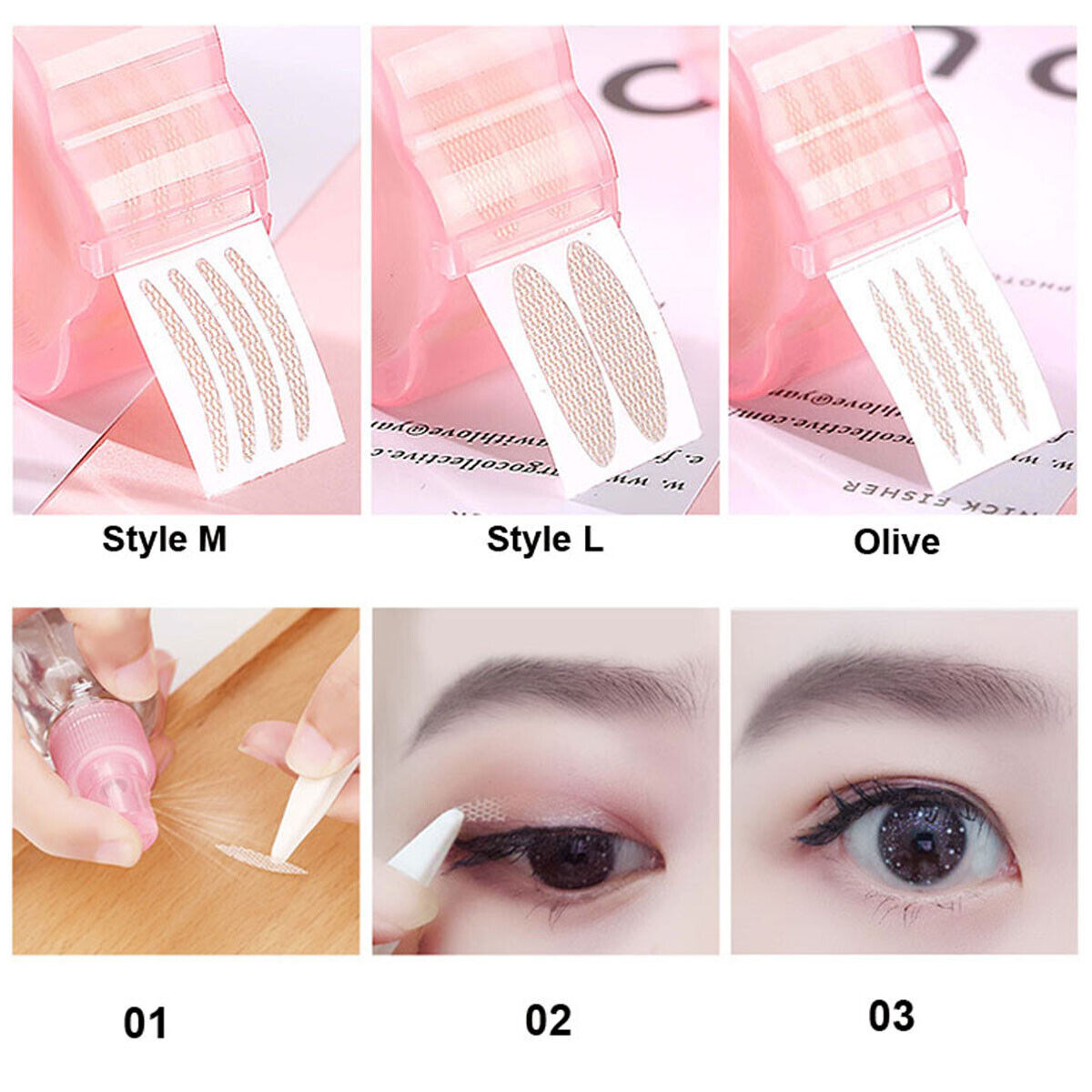 Double Eyelid Tape Invisible Adhesive Eye Lift Strips Makeup Lace Sticker 360pcs