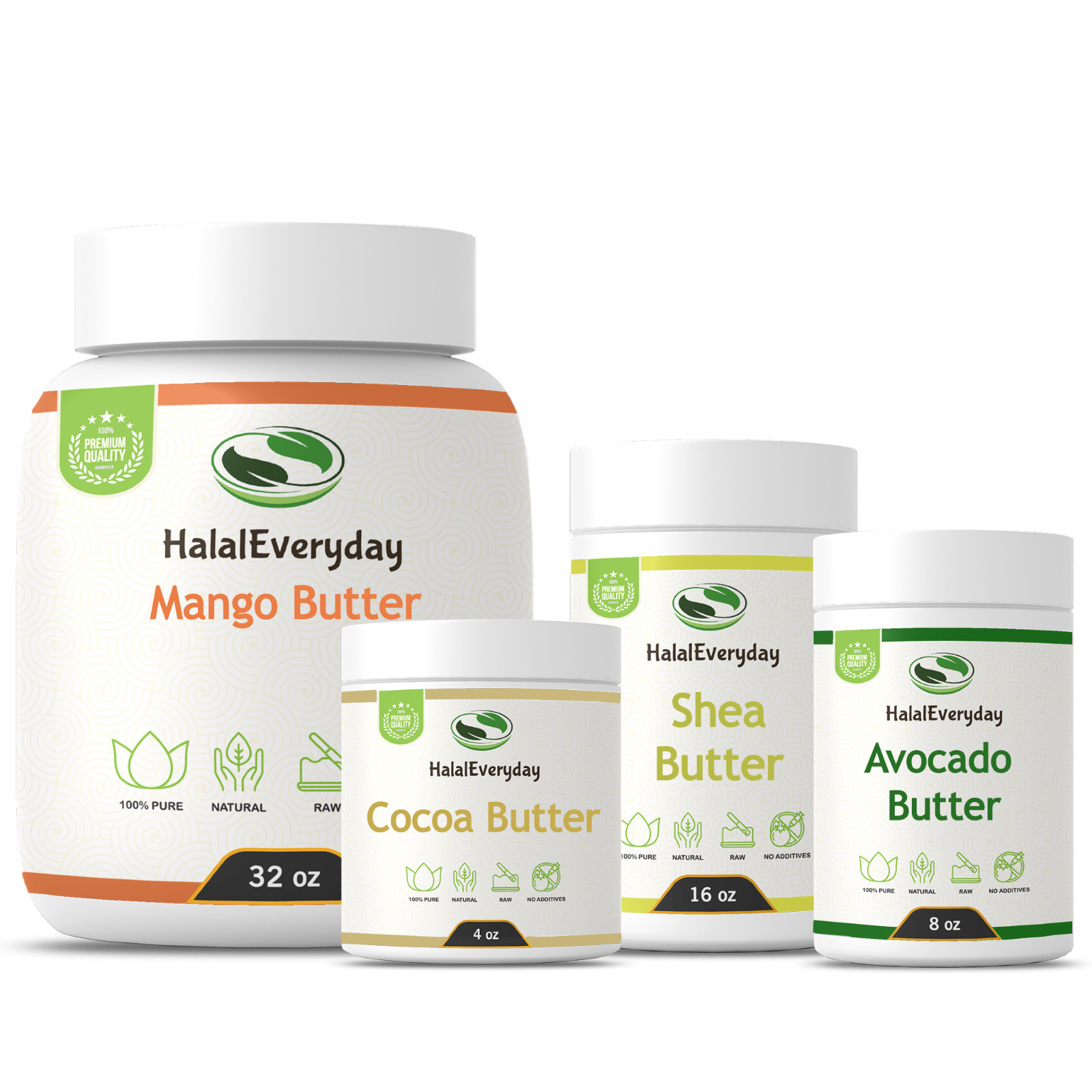 Raw Organic Butter 100% Pure Natural Cold Pressed Fresh Skin Face Hair Body DIY