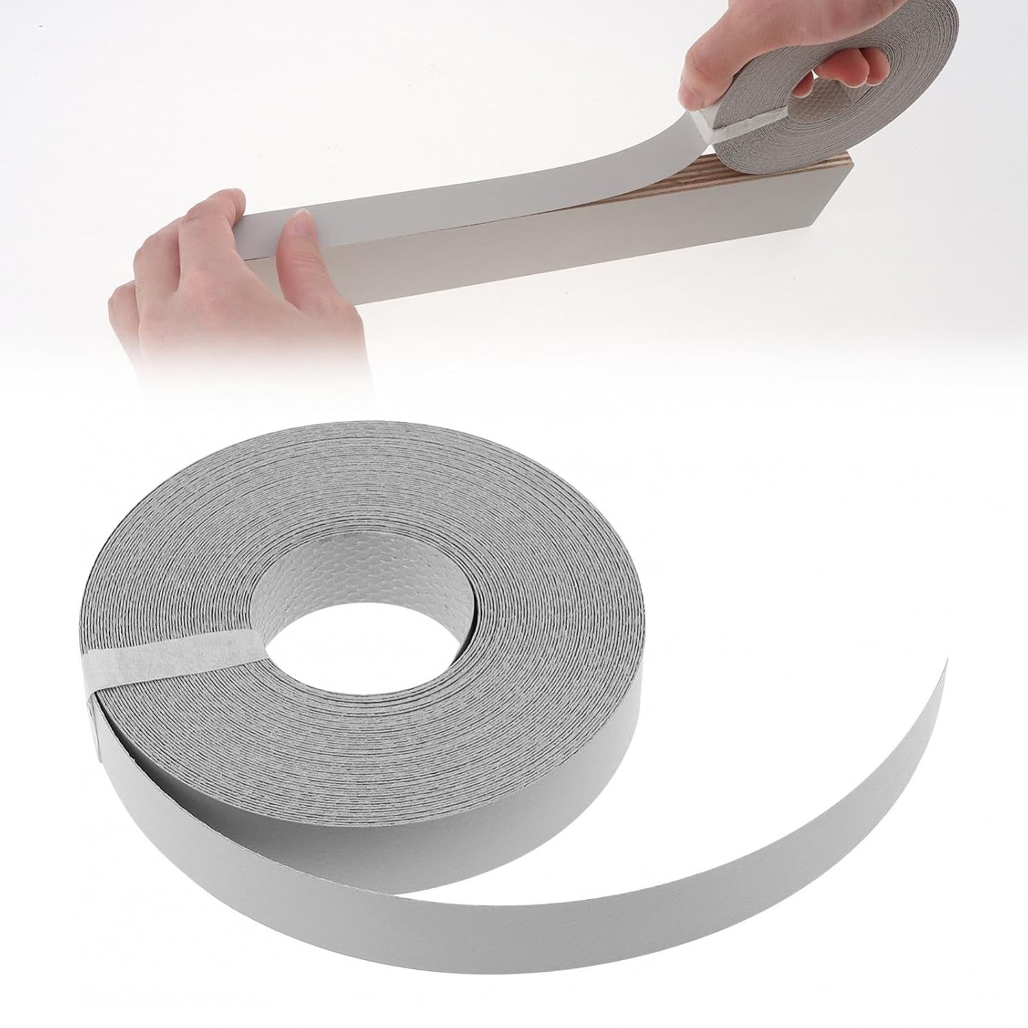 Gray Melamine Edge Banding 3/4" x 50ft Pre-glued Hot Melt Adhesive Tape