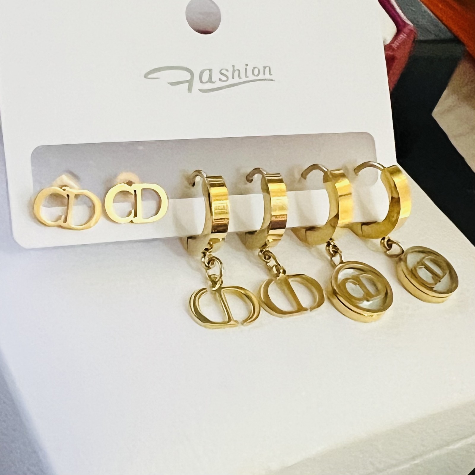 Flower women's pearl enamel metal earrings (39 Styles)