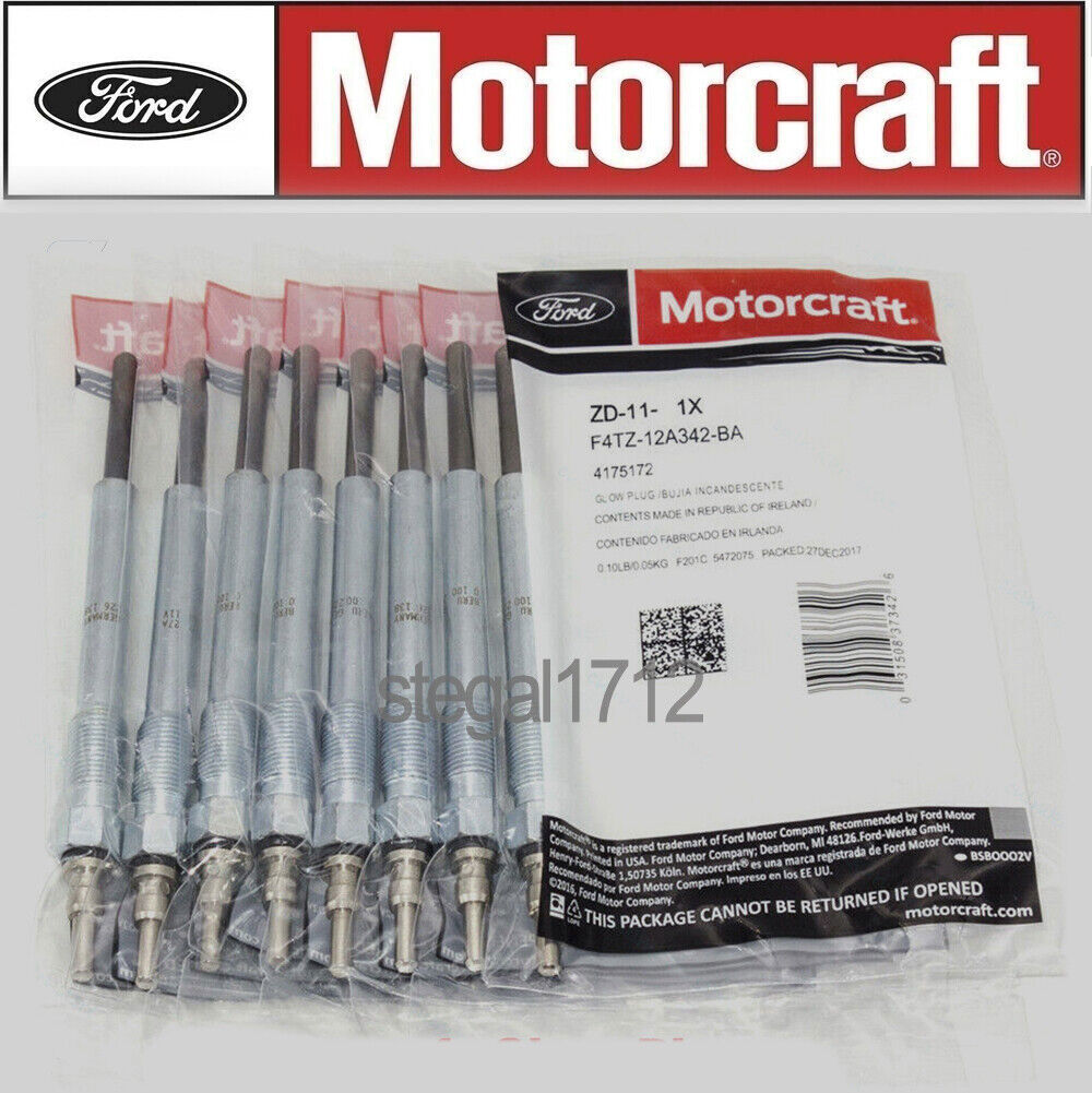 8PCS ZD-11 OEM Genuine Glow Plugs F4TZ-12A342-BA diesel For F250 E350 7.3L V8 US