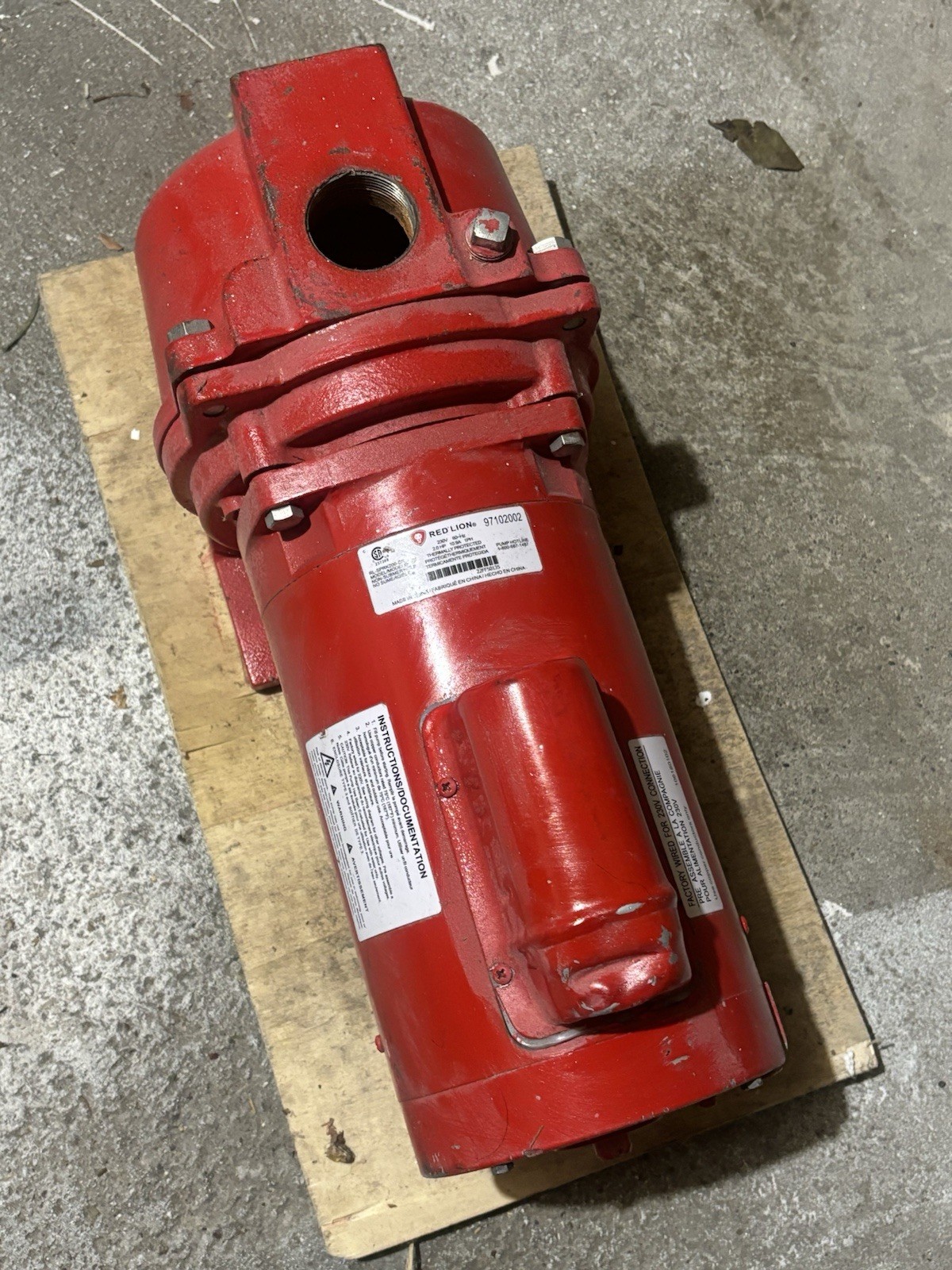Red Lion Sprinkler Pump RL-SPRK200-BR Sprinkler Pump 2.0 HP *UNTESTED*