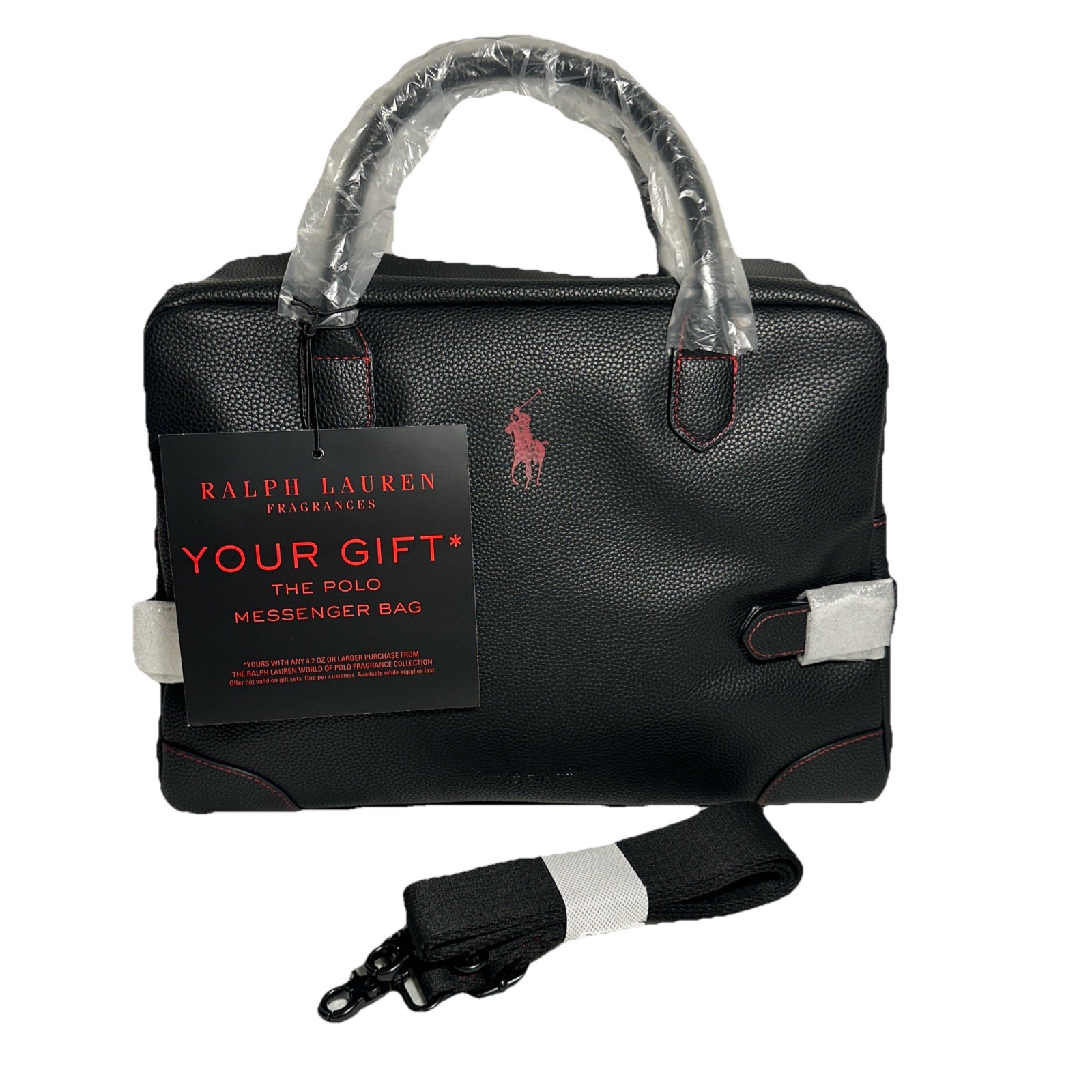 Ralph Lauren Fragrances The Polo Messenger Bag, Small Duffel Bag New Release NWT