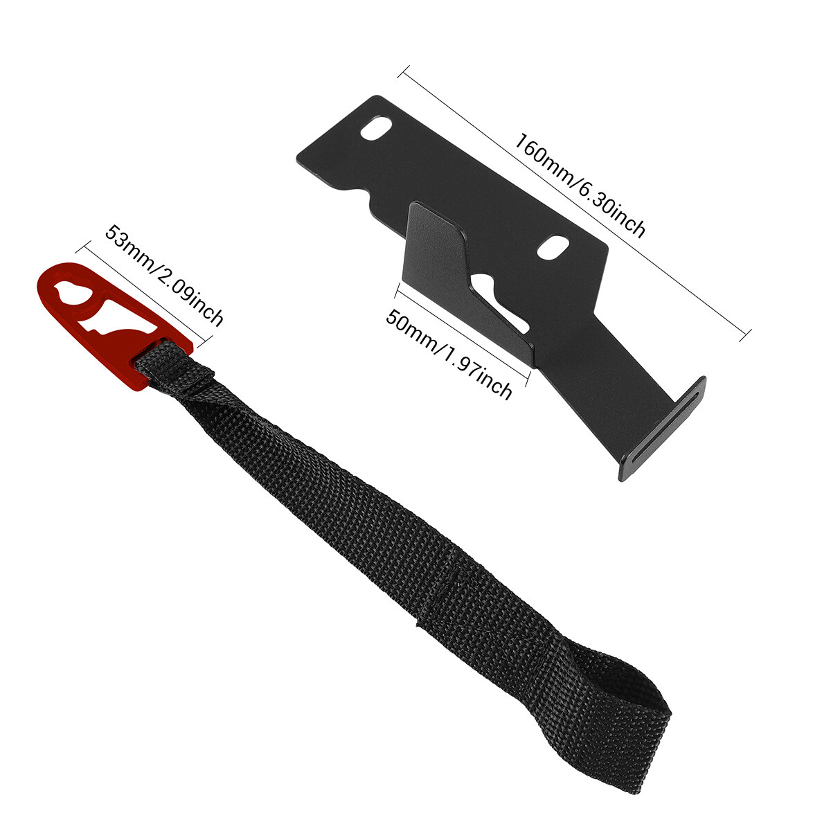 Rear Seat Quick Latch Release Kit Black Strap For 2009-2022 Ford F150 F250 F350