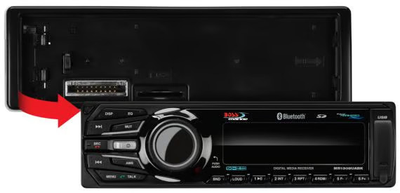 Boss Audio Bluetooth AM/FM Multimedia Receiver Motorcycle ATV/UTV Street Bike