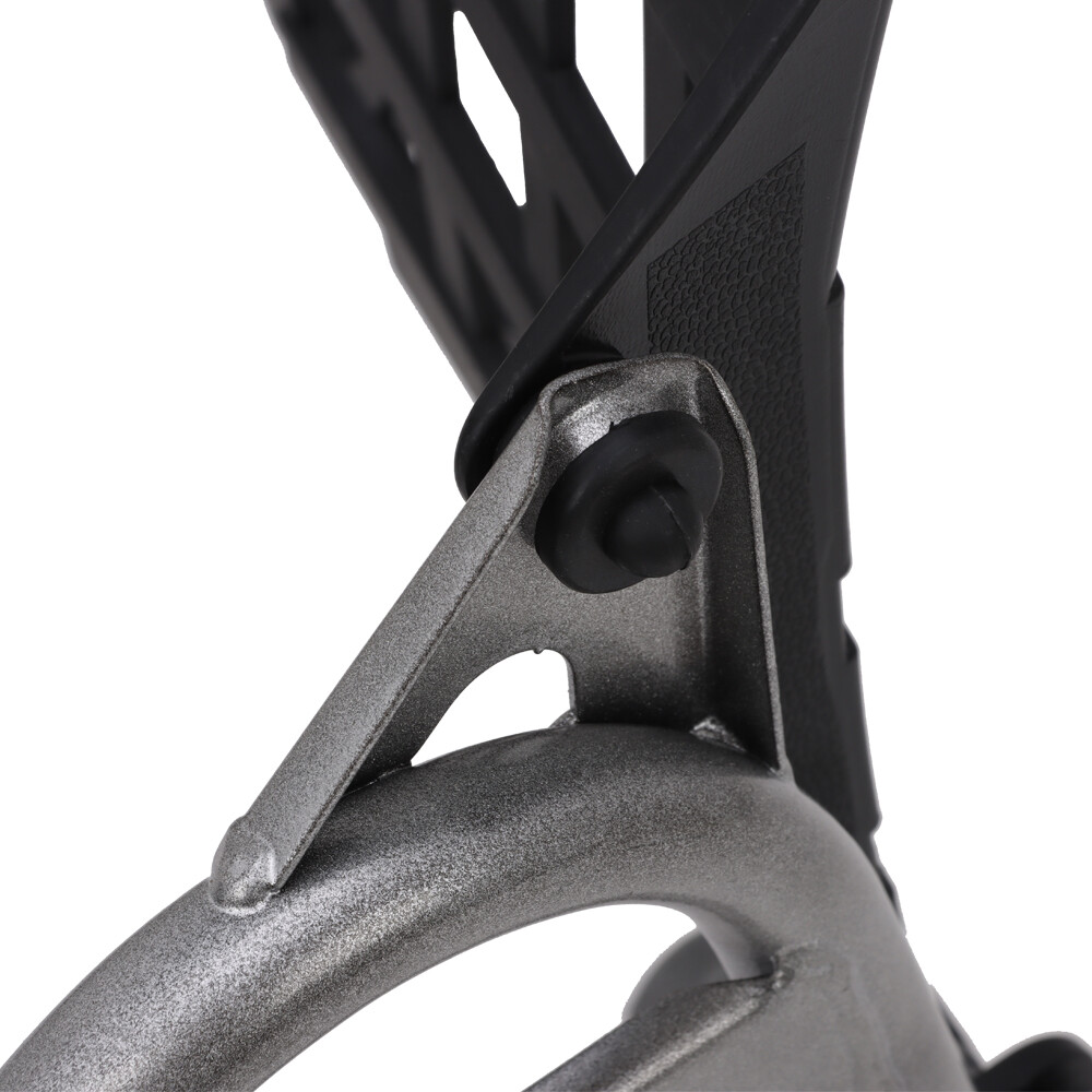 Heel Guards Footrest For 1990-2006 Yamaha Banshee LH+RH Nerf Bars Black+Silver