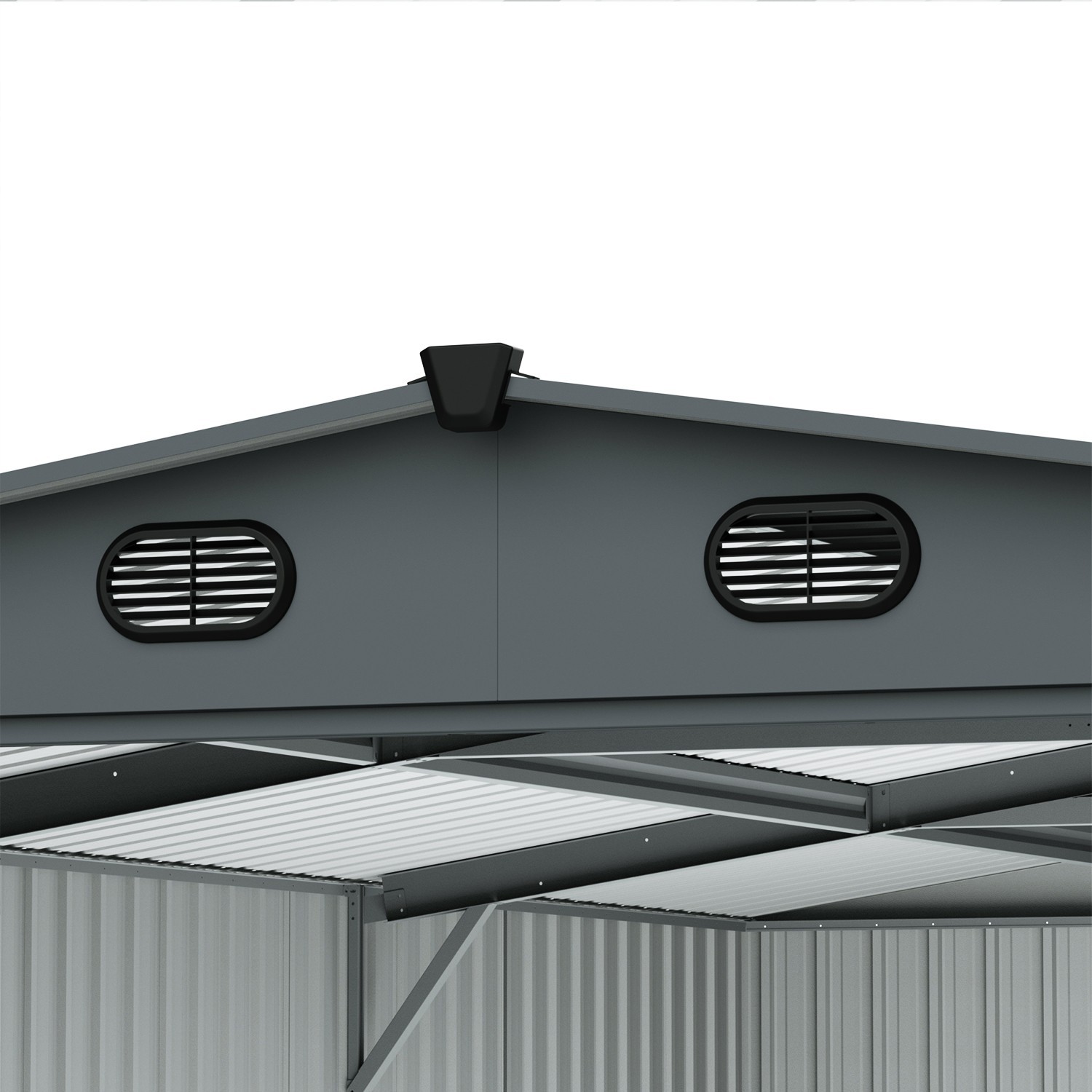 NEW 20'x13' Galvanized Metal Garage Shed Outdoor Storage Shed for Vehicle/Garden