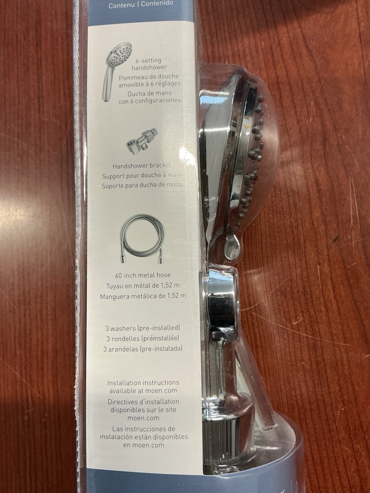 SEALED Moen 218HO Attune 6-Function Hand Shower Polished Chrome B32