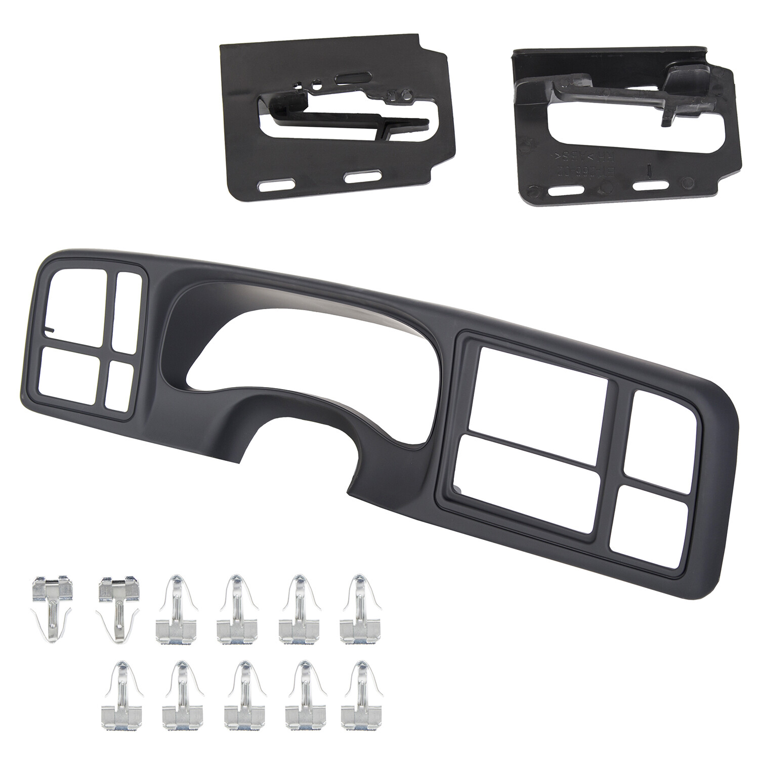 Double DIN Truck Dash Kit For Chevy Silverado GMC Sierra 1999-02 Matte Black ABS