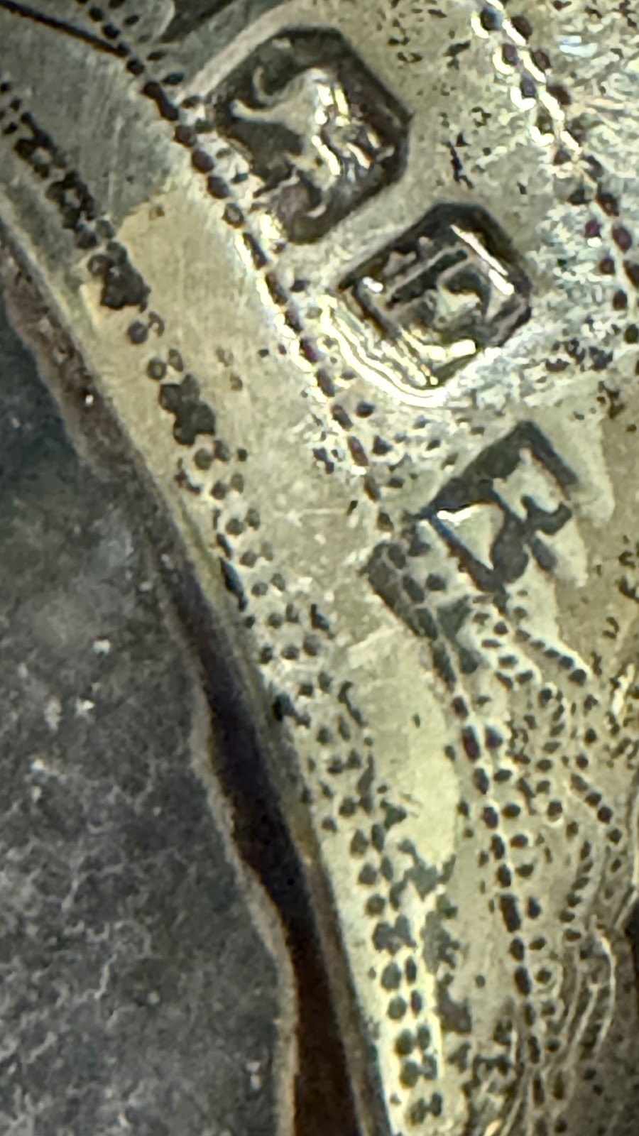 Antique English George III Sterling & Cut Glass Decanter 1800