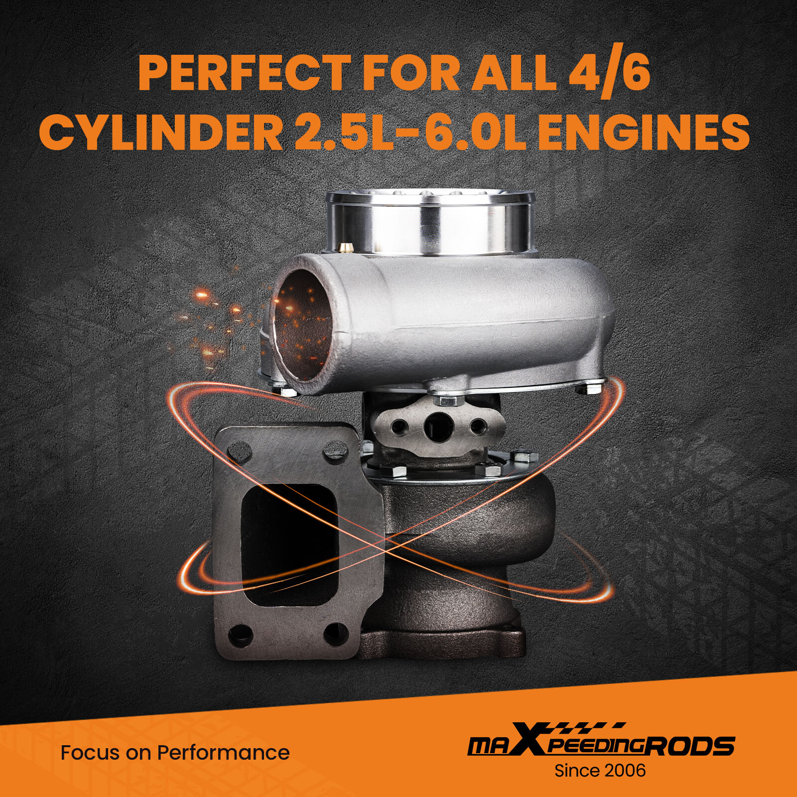 Upgrade T3T4 GT3582 GT30 A/R .70 Cold A/R .63 Compressor Turbine Turbo Charger