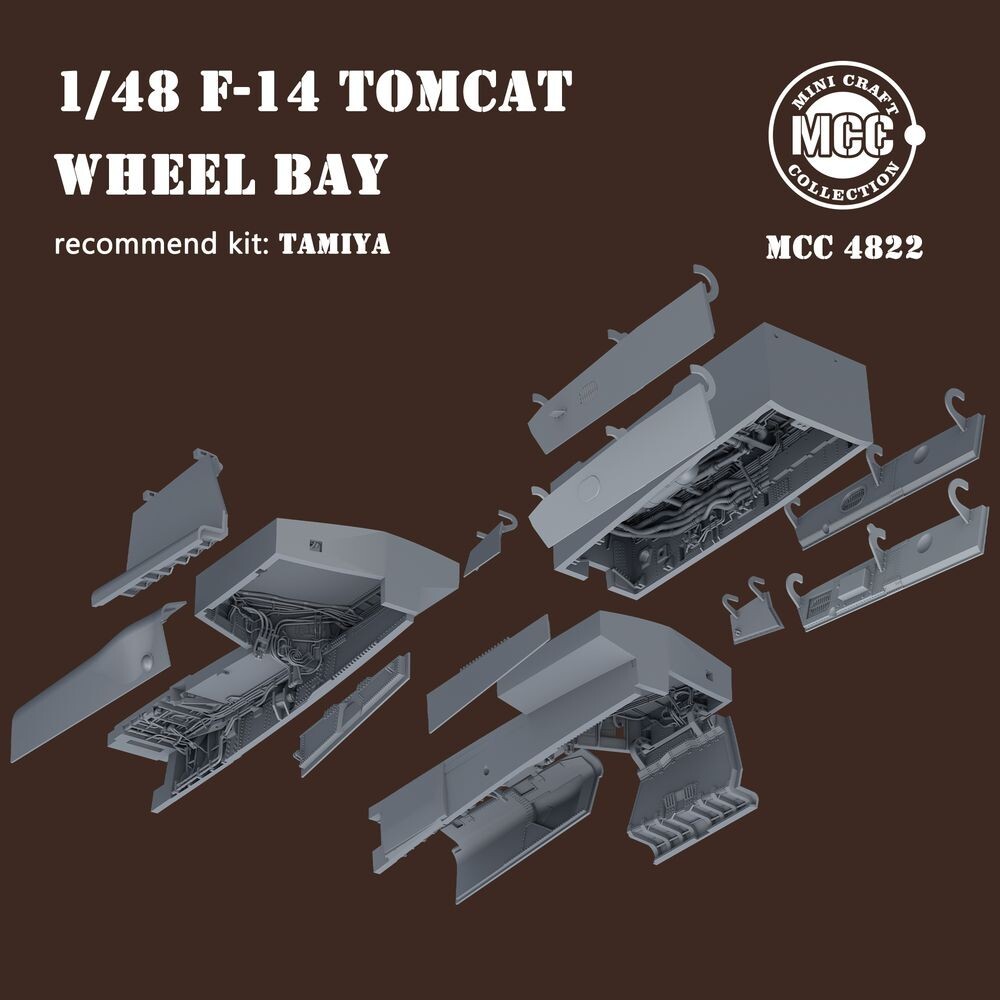 MCC 4822 1/48 F-14Tomcat Wheel Bay for TAMIYA