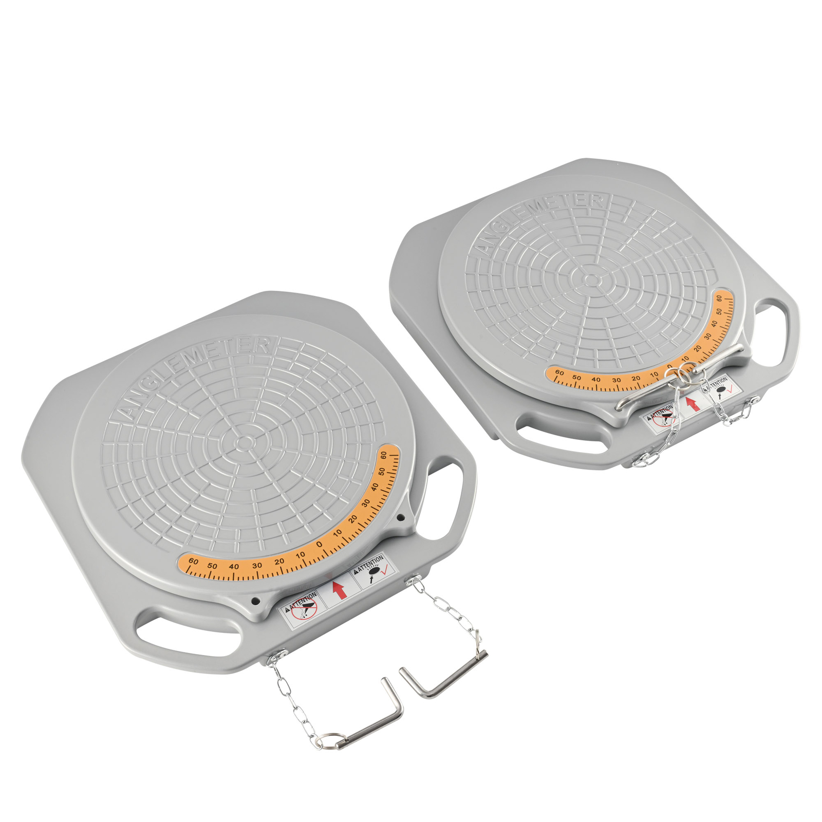 360° Rotating One Pair Aluminum Turntable Wheel Alignment Turn Plate Table 5 Ton