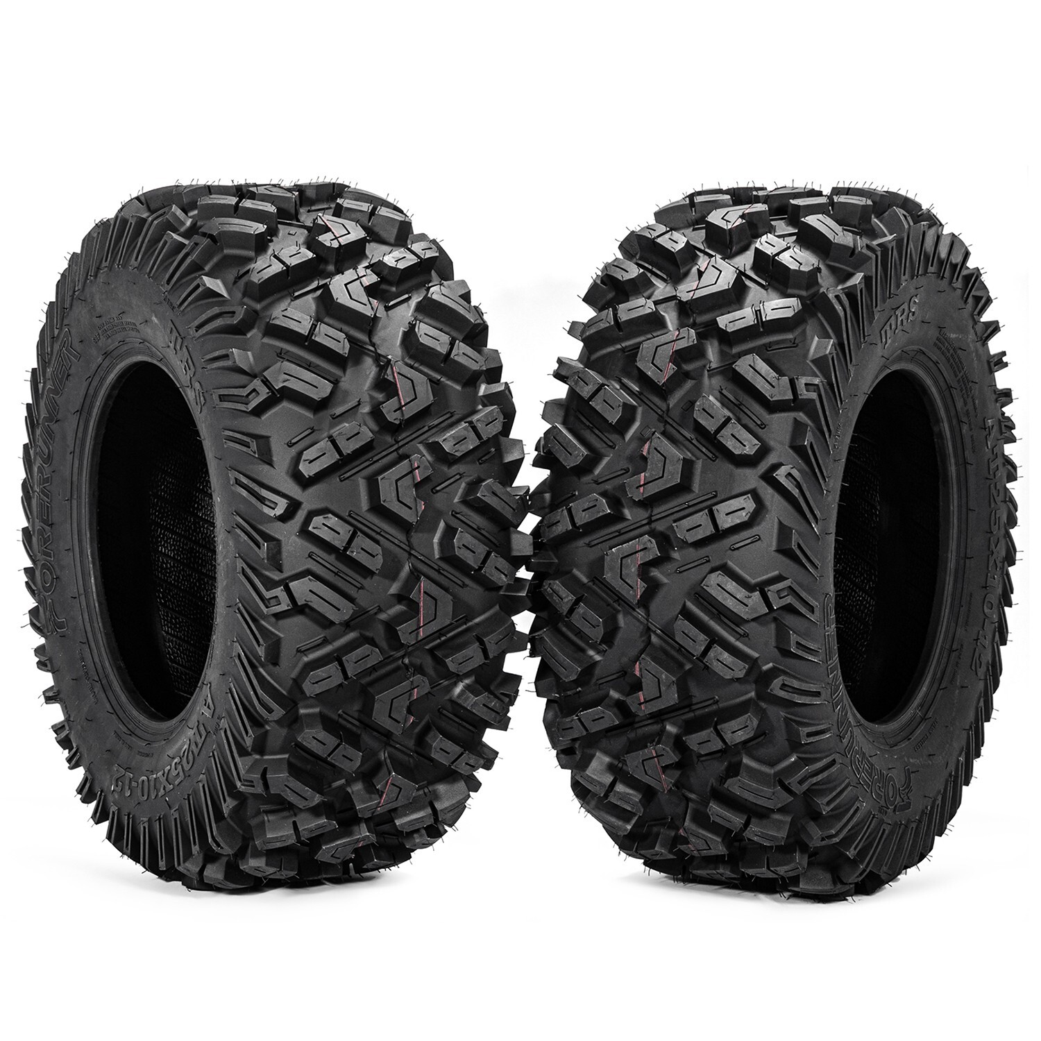 2 Tires 25x10-12 6PR 25x10x12 ATV UTV Tires 25 10 12 All Terrain Heavy Duty