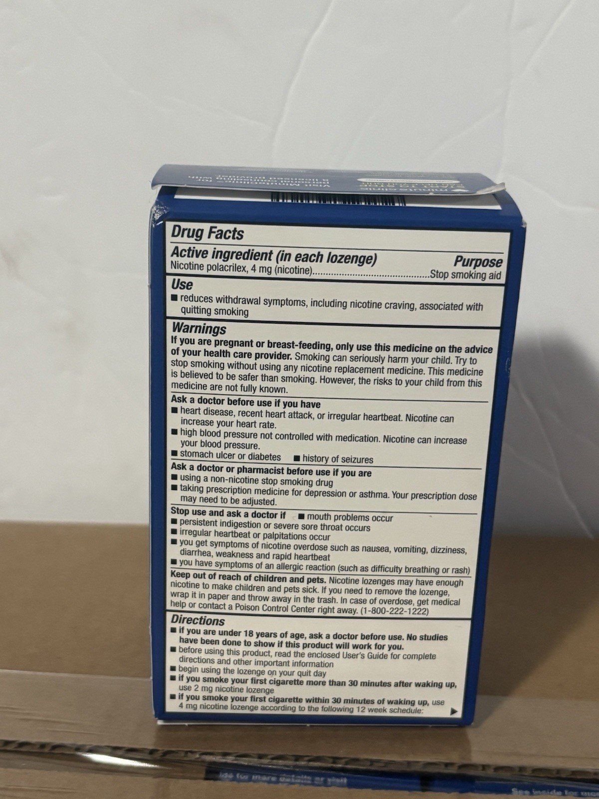 Case / 24 Box Of 20 CVS SUGAR FREE NICOTINE LOZENGE 4 mg ICE MINT 480 Total READ