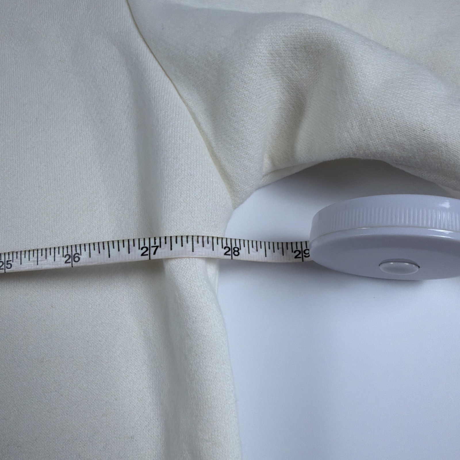 Disney Star Wars Embossed Logo Hoodie Cream Off-White Pullover Sweatshirt 2XL