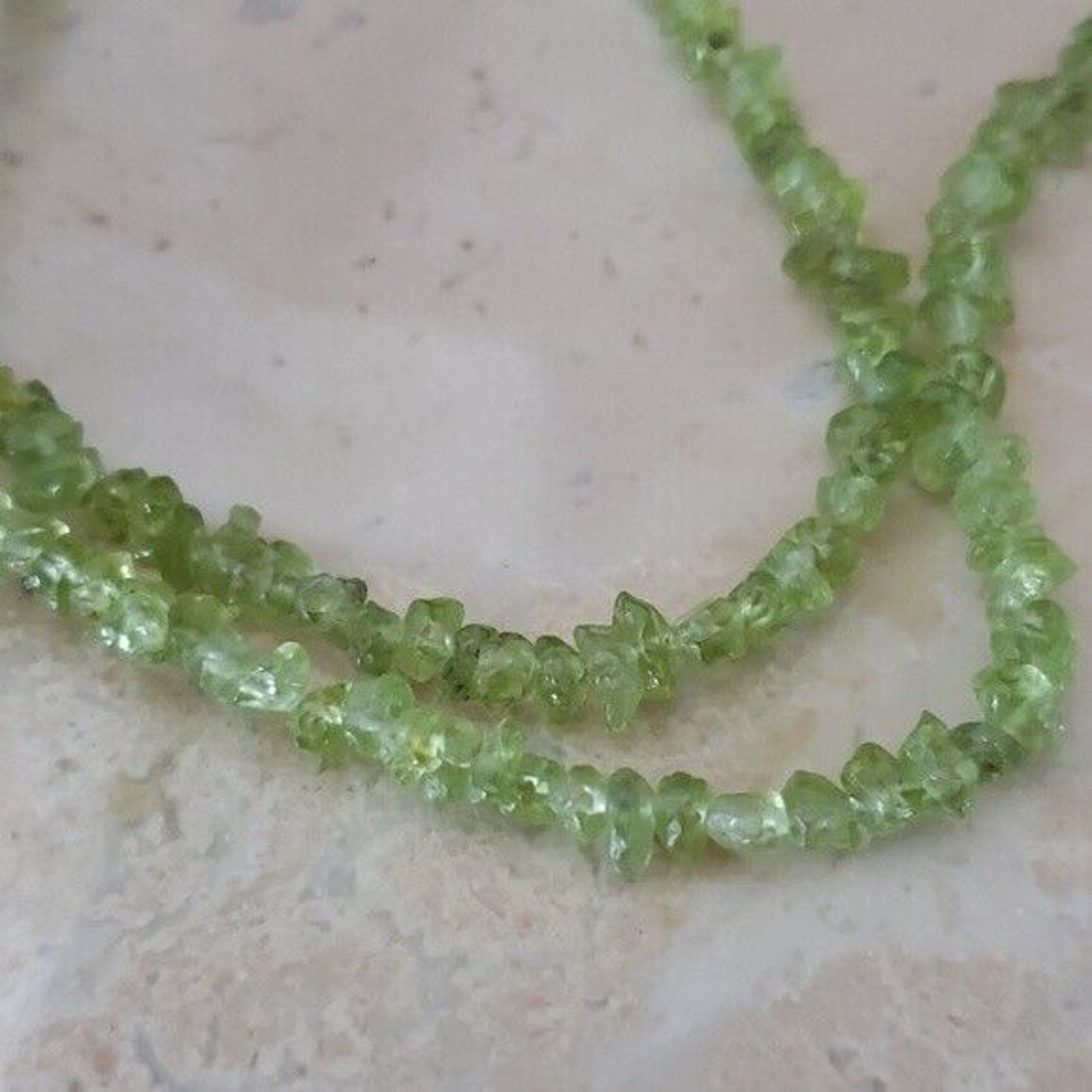 Mixed Lot of Jewelry Lot Includes Green Stone Necklace